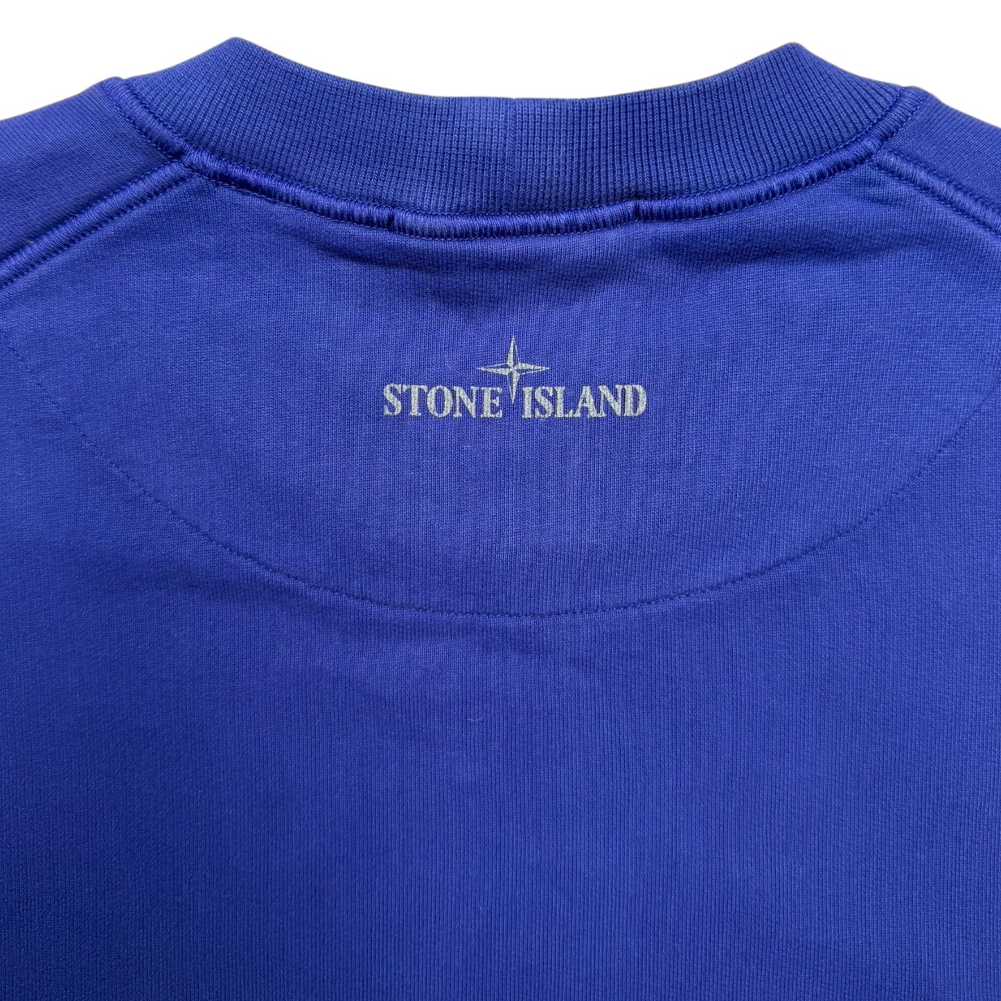A/W 21 Stone Island 'Lenticular One' Rubber 3D Logo Crewneck - Blue