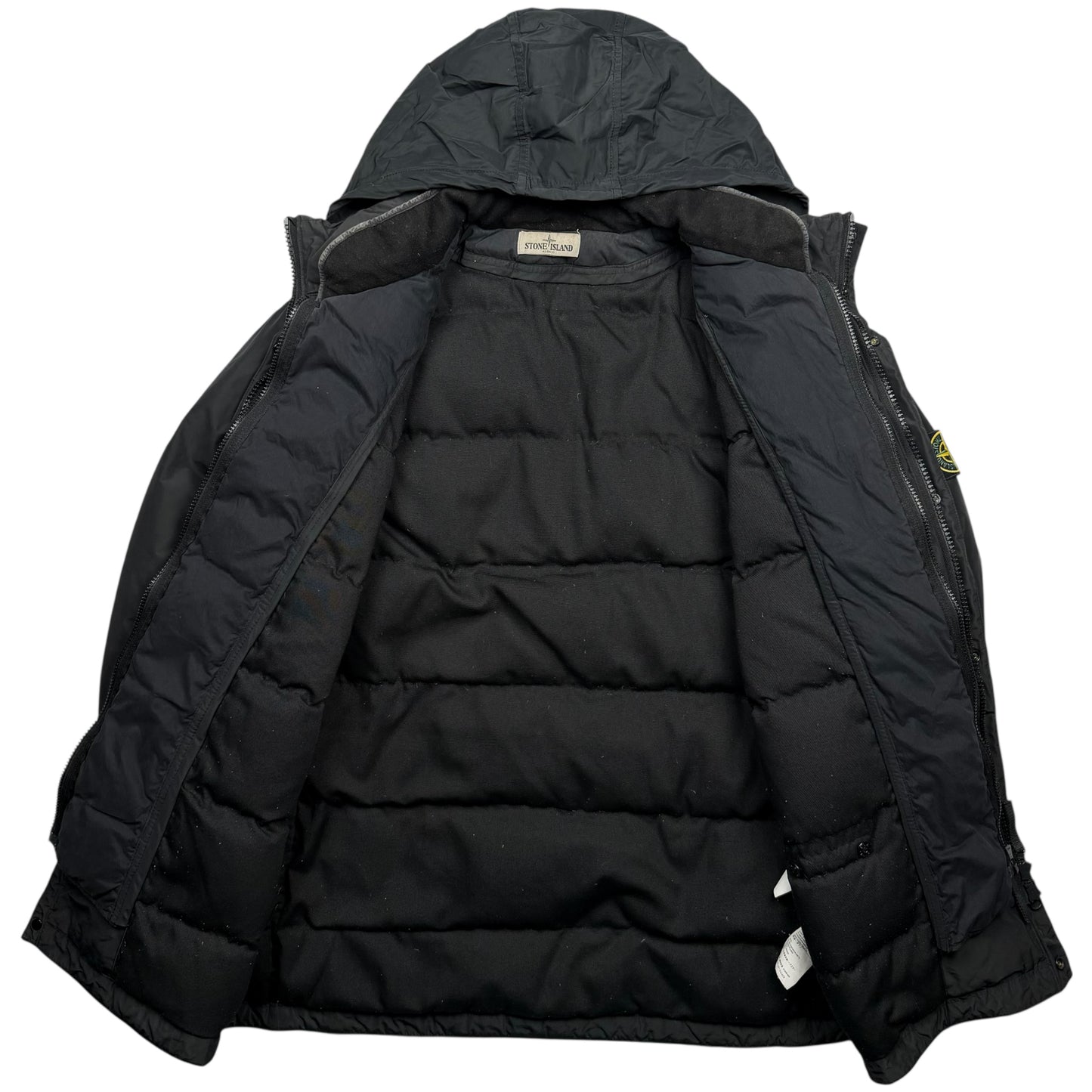 A/W 13 Stone Island Micro Reps Down Puffer Jacket - Black