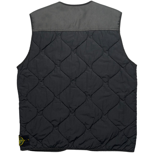 A/W 21 Stone Island Modified Panama 6/3 HT Nylon Mix Fabrics with Primaloft Gilet