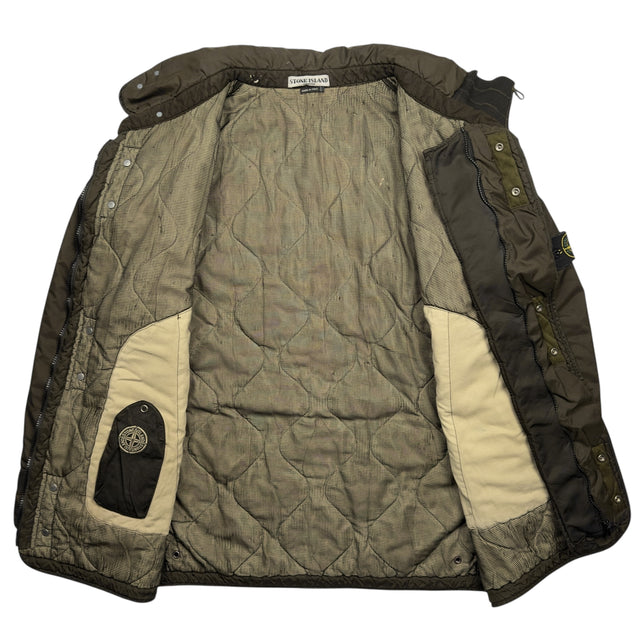 A/W 03 Stone Island Mesh Quilted Vintage Bomber Jacket