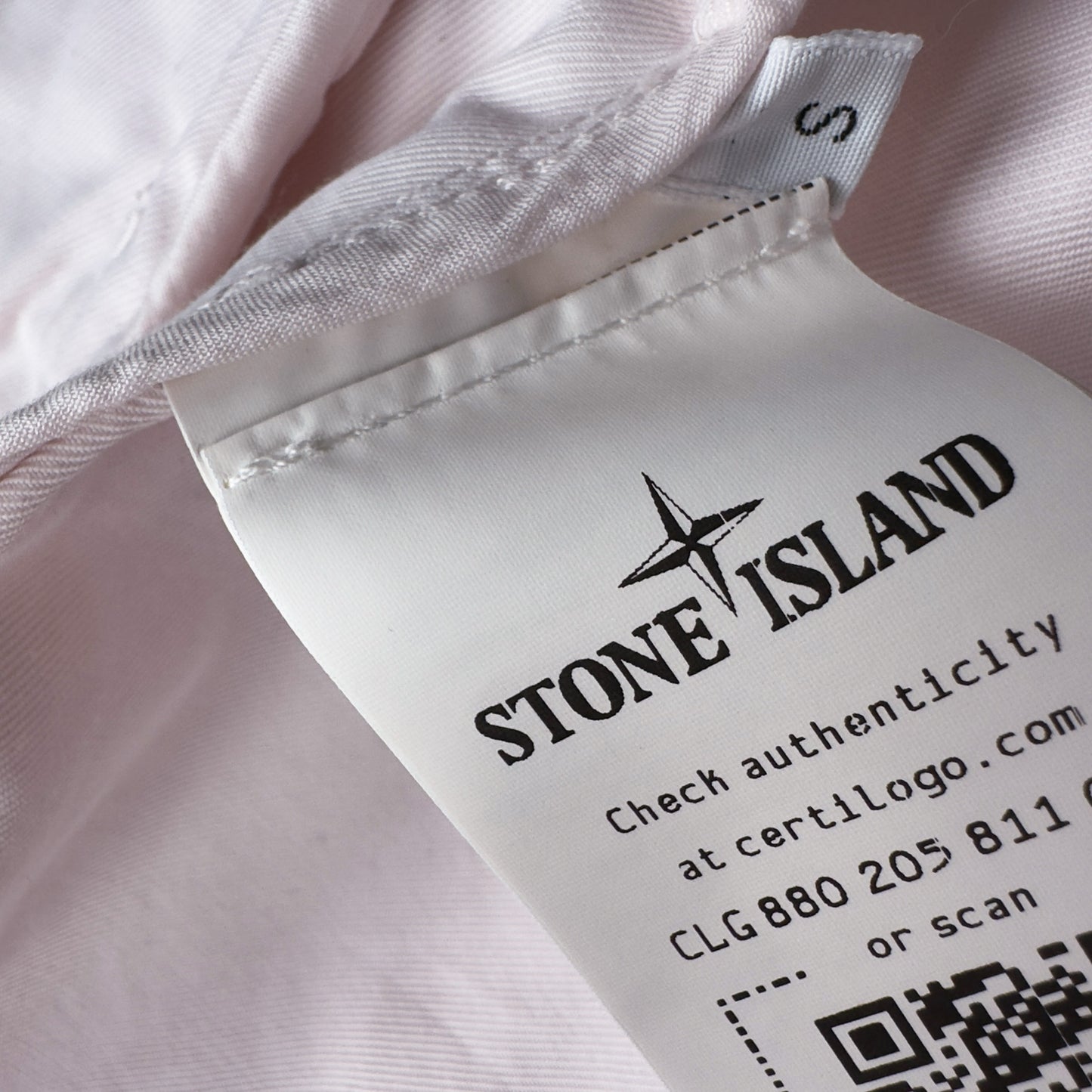 S/S 22 Stone Island Nylon Cotton Batavia 2/2 TC Jacket - Light Pink