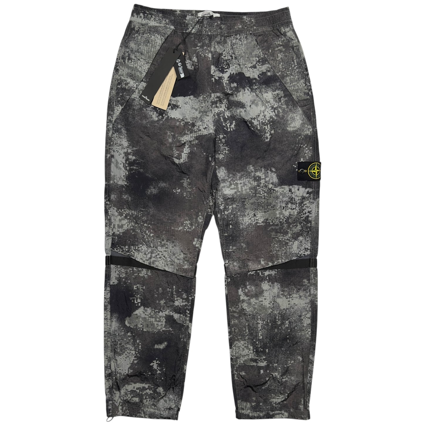 S/S 24 Stone Island Dissolving Grid Camo Trousers