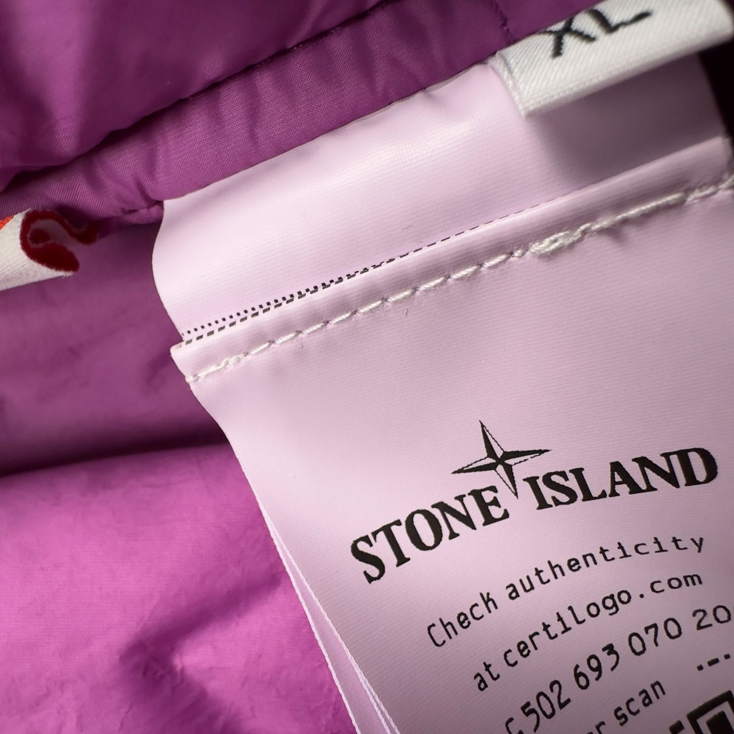 A/W 21 Stone Island Crinkle Reps R-NY with Primaloft Jacket - Purple