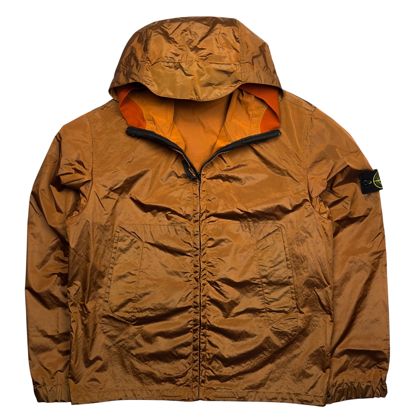 A/W 08 Stone Island Nylon Metal Flock Jacket - Orange