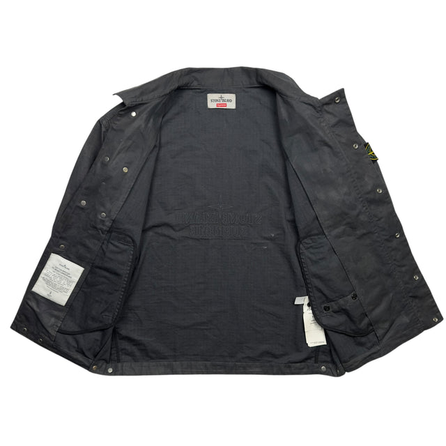 S/S 22 Stone Island x Supreme Cotton Ripstop Ice Jacket Camouflage
