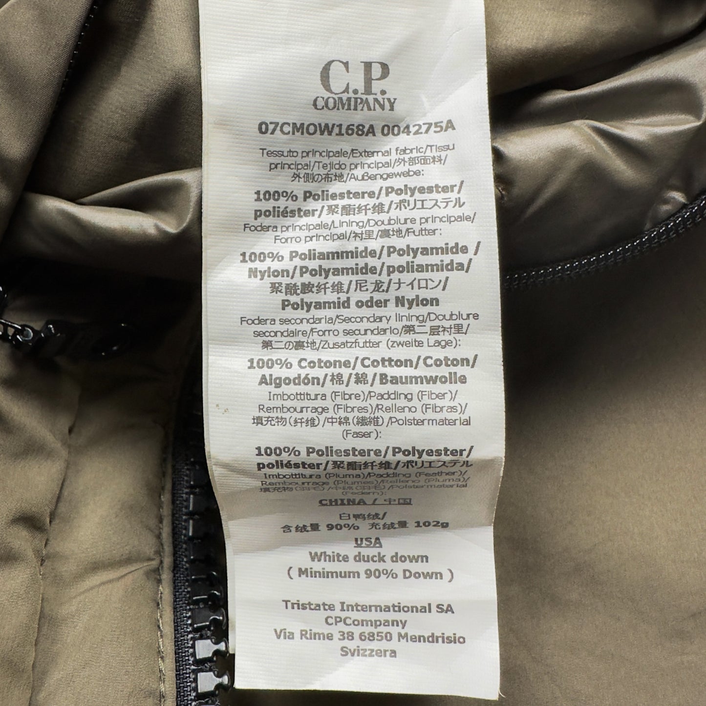 C.P. Company Micro M Down Jacket - Khaki