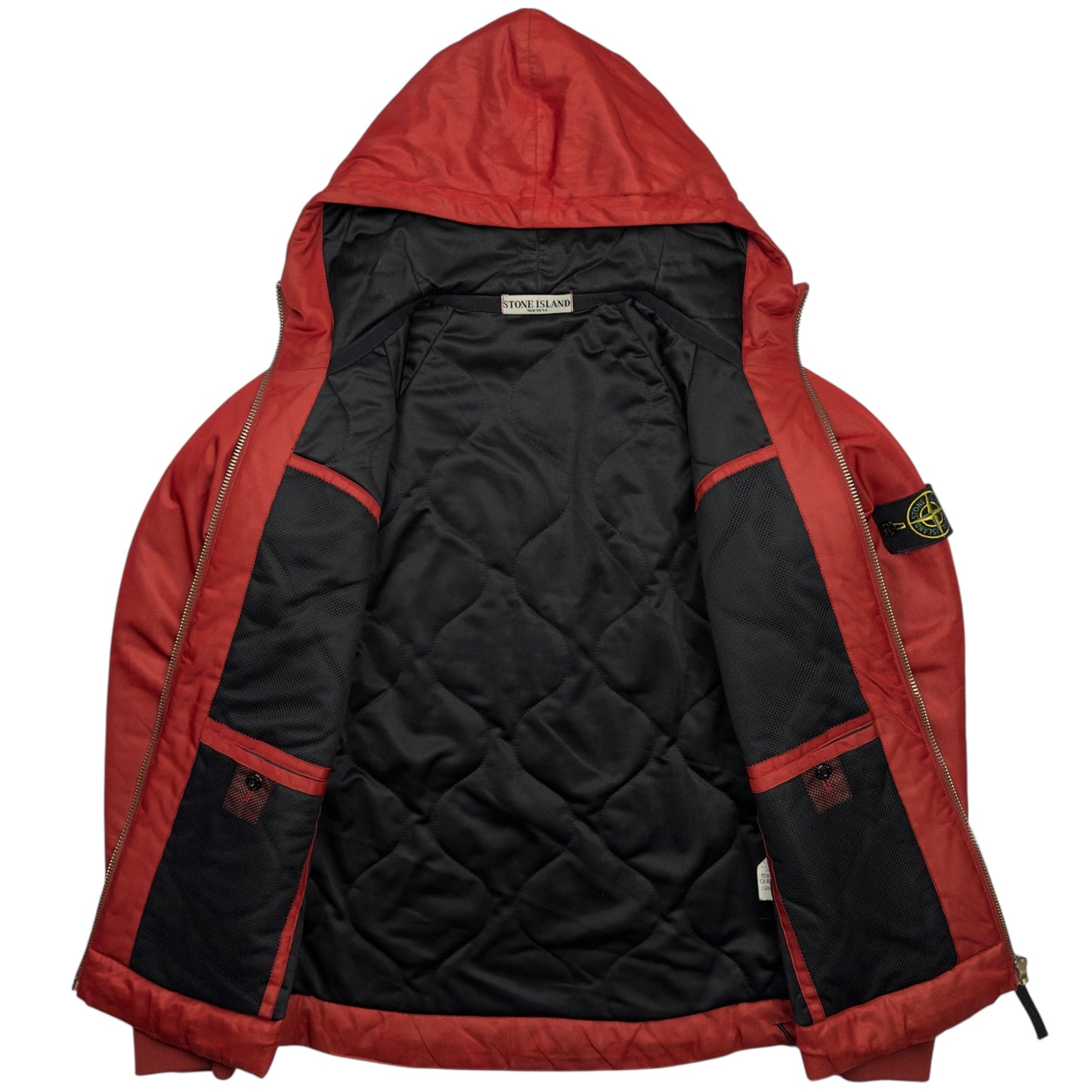 A/W 09 Stone Island Quilted Membrane Jacket - Red