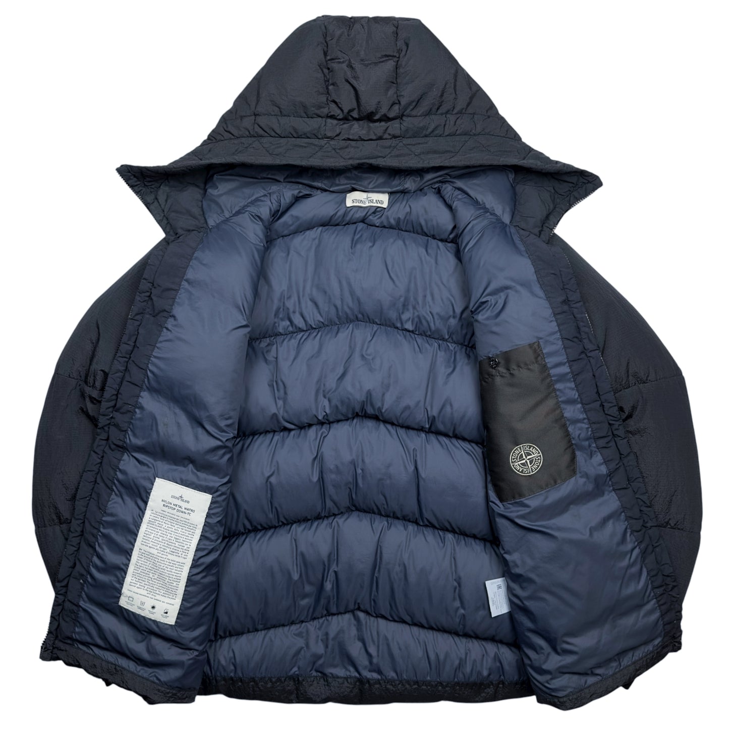 A/W 19 Stone Island Nylon Metal Watro Ripstop Down Puffer Jacket - Navy
