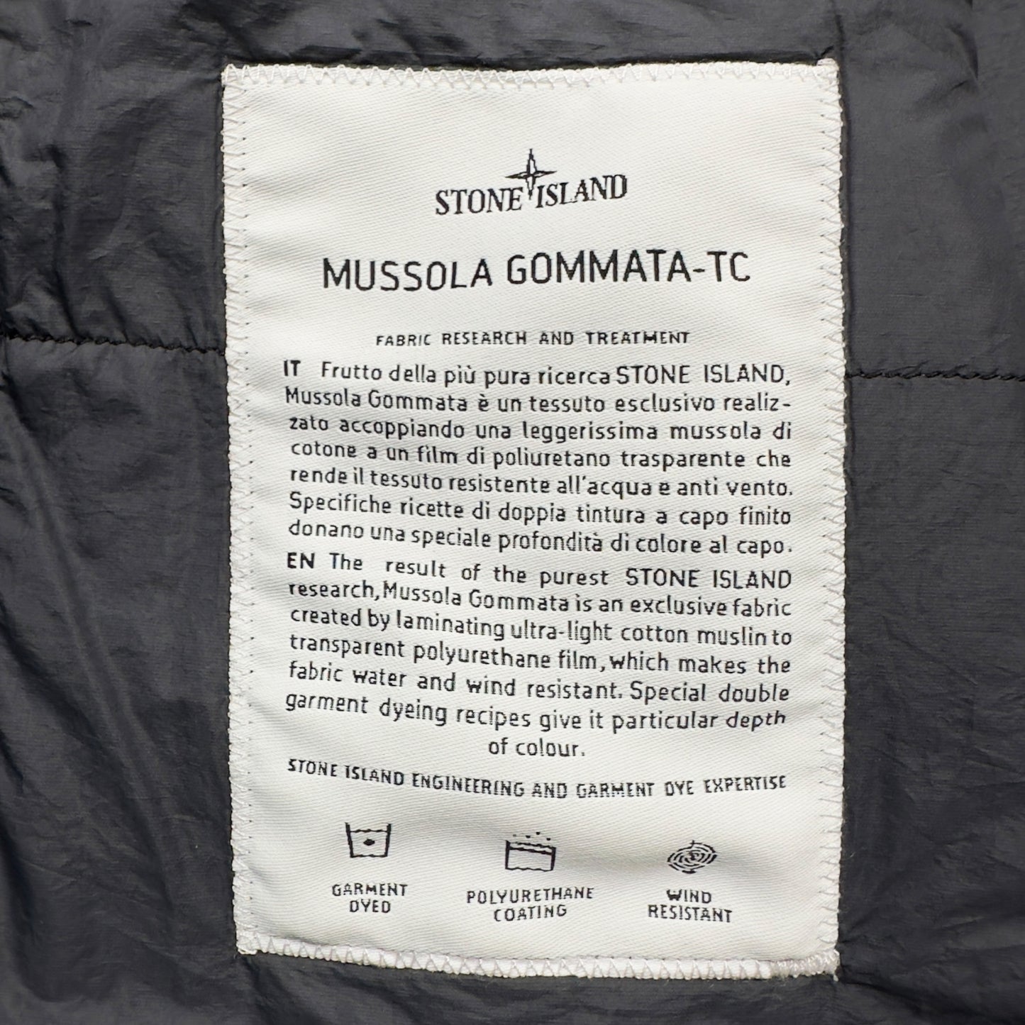 S/S 25 Stone Island Mussola Gommata TC Jacket