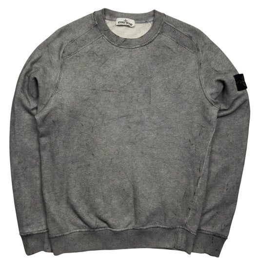 A/W 20 Stone Island Dust Colour Treatment Sweater - Grey