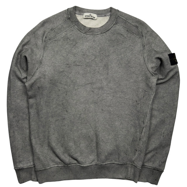 A/W 20 Stone Island Dust Colour Treatment Sweater - Grey