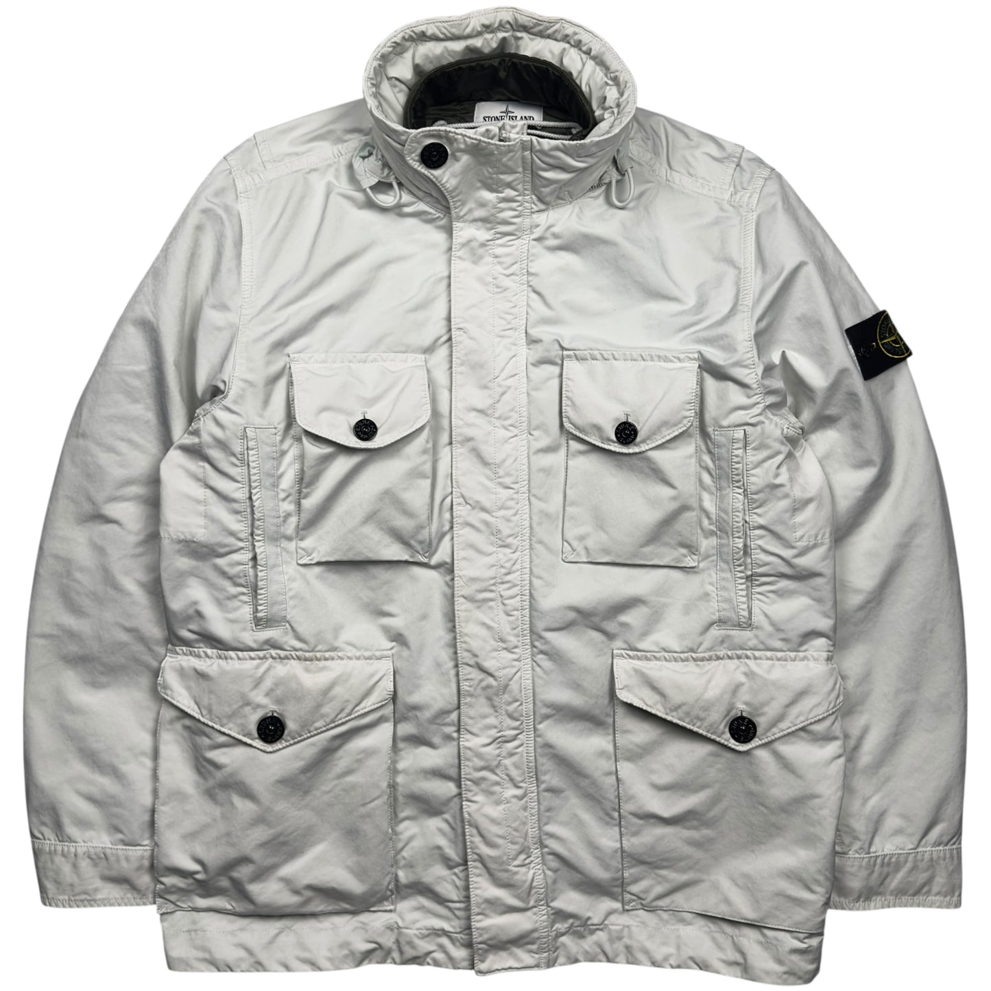 A/W 21 Stone Island David TC Nylon Metal Liner Field Jacket - White