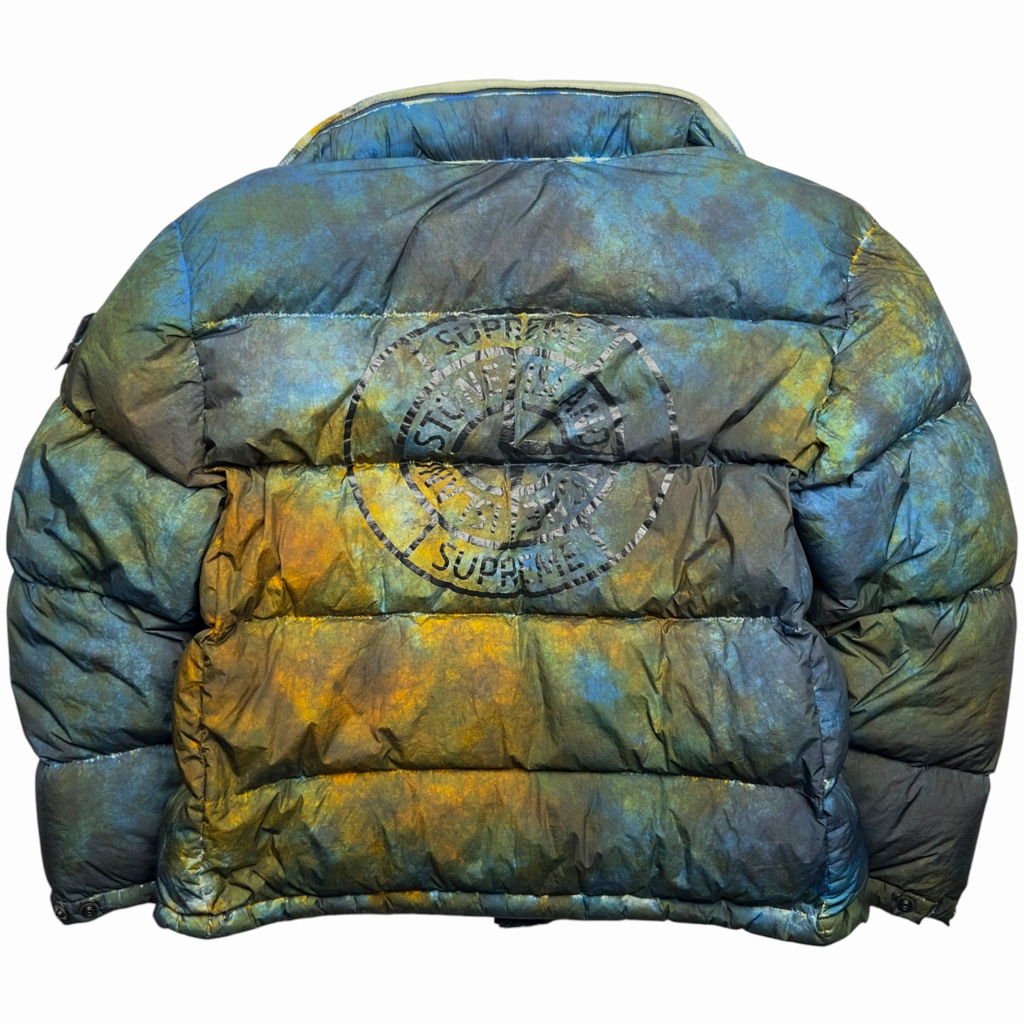 A/W 20 Stone Island Supreme Paintball Camouflage Crinkle Reps NY Down Puffer Jacket