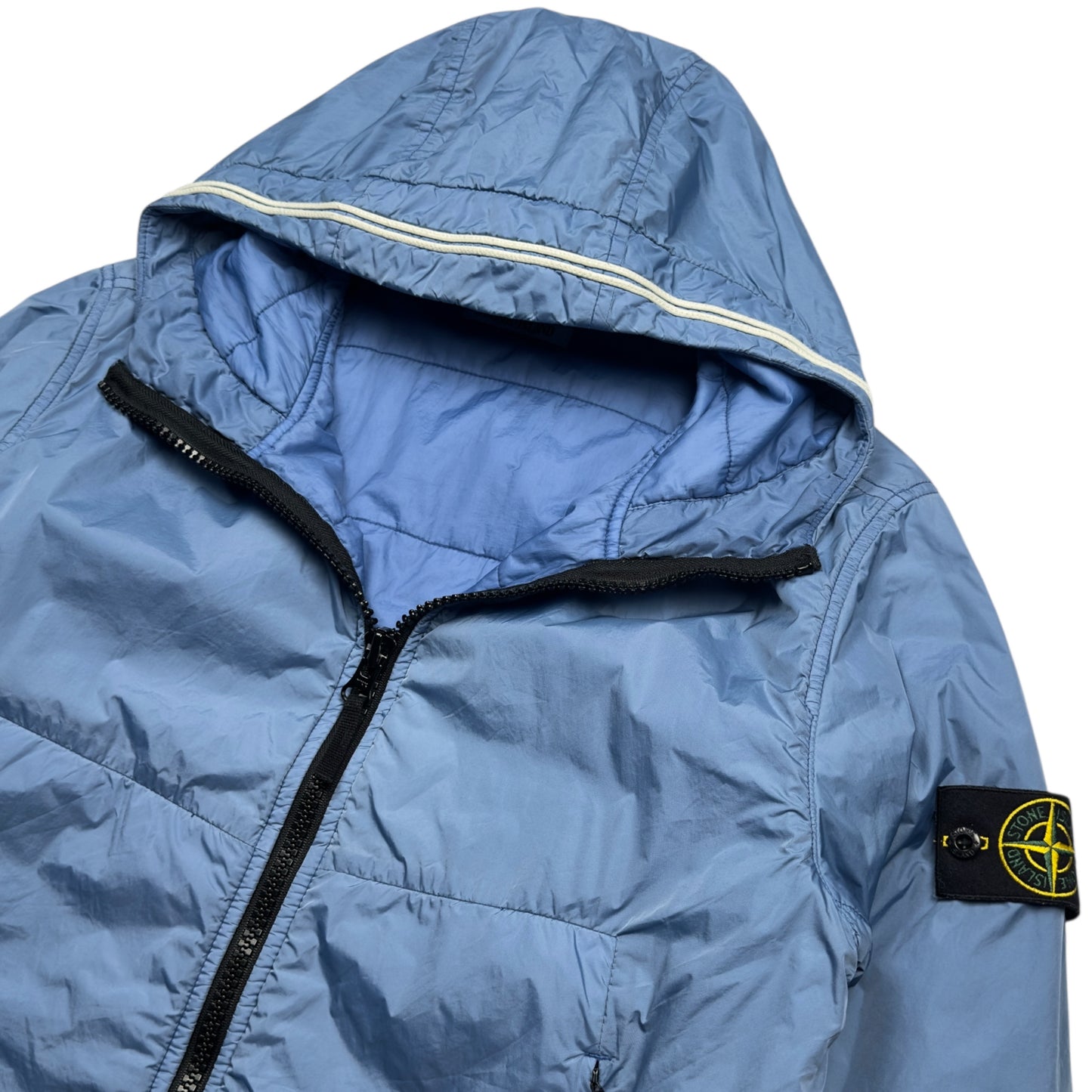 A/W 20 Stone Island Crinkle Reps R-NY with Primaloft Jacket - Blue