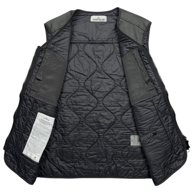 A/W 21 Stone Island Modified Panama 6/3 HT Nylon Mix Fabrics with Primaloft Gilet