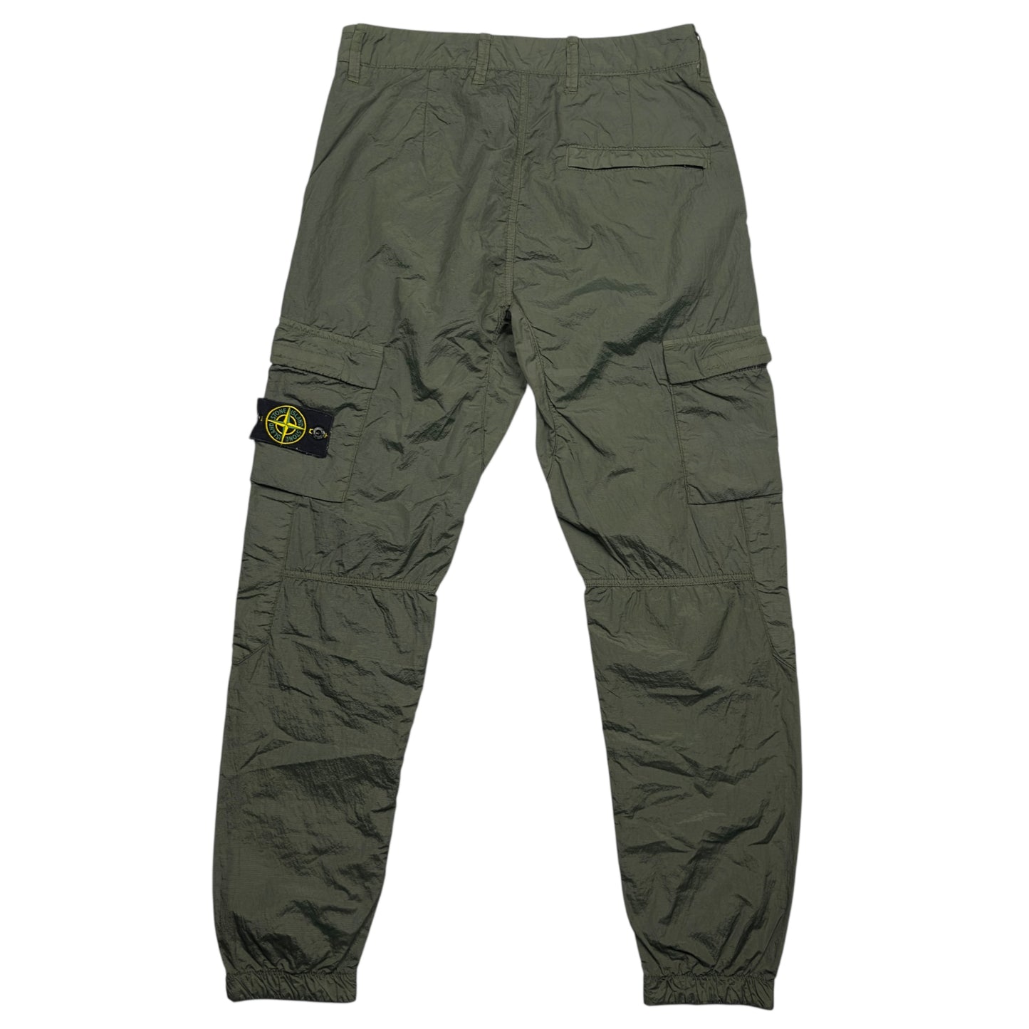 S/S 20 Stone Island Seersucker Nylon Cargo Trousers