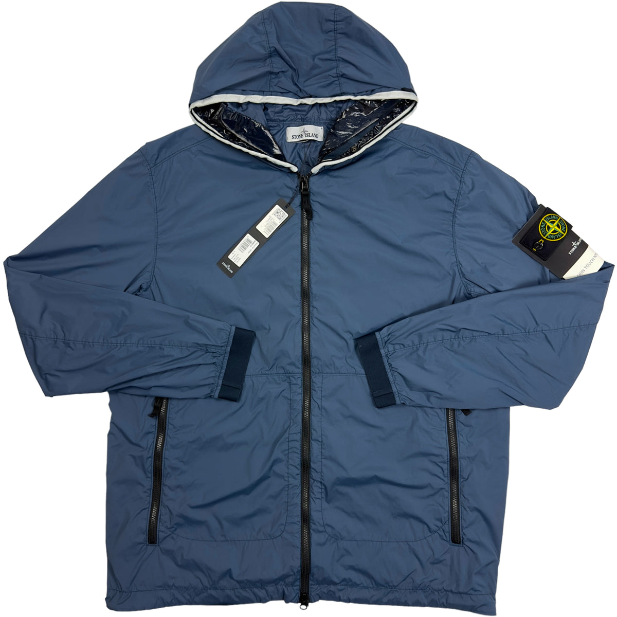 S/S 22 Stone Island Skin Touch Nylon-TC - Blue – Dans Designer Ltd