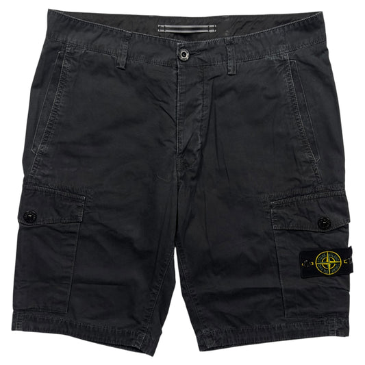 S/S 17 Stone Island Cargo Shorts - Black