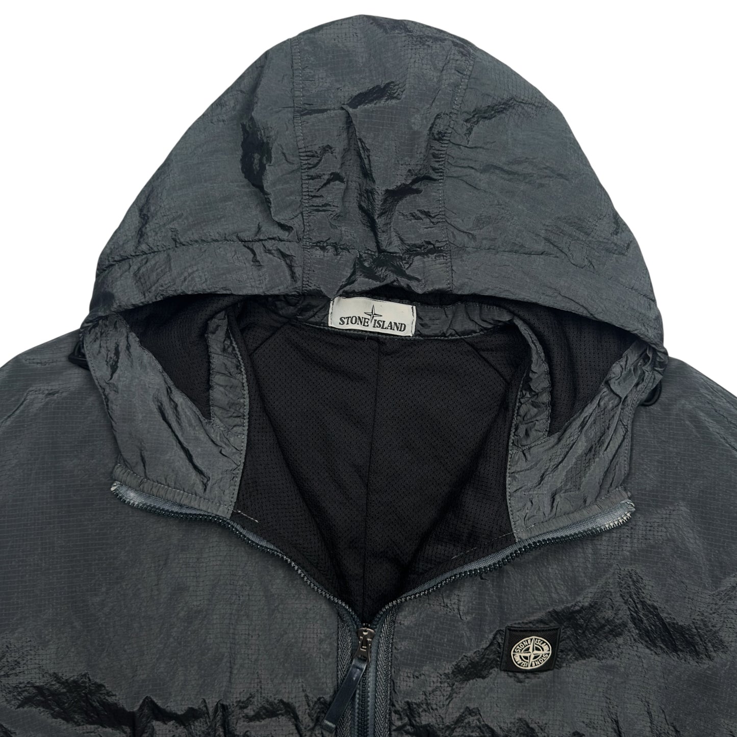 A/W 19 Stone Island Nylon Metal Watro Ripstop Windbreaker Jacket - Dark Grey