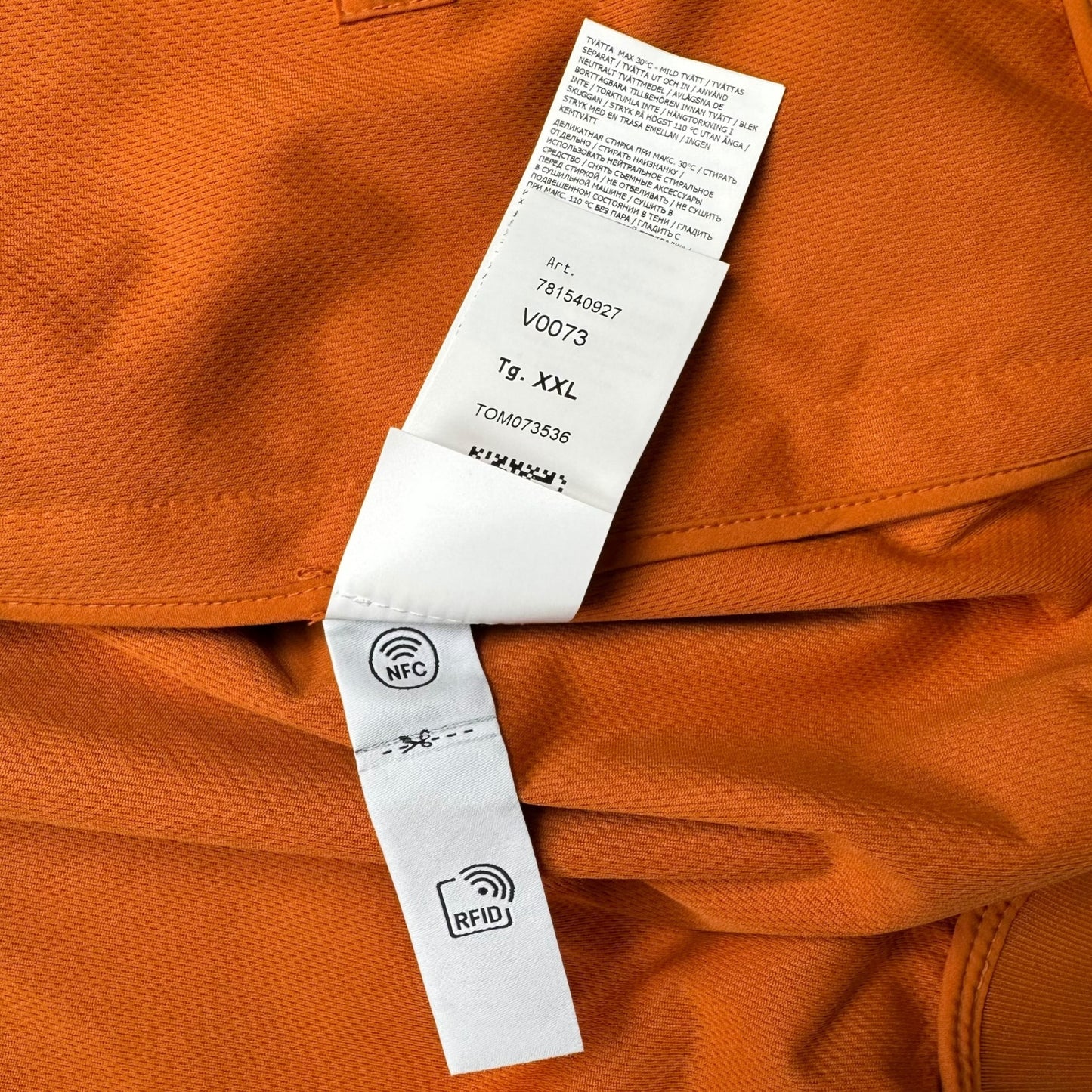S/S 23 Stone Island Light Soft Shell-R Jacket with e-dye Technology - Orange