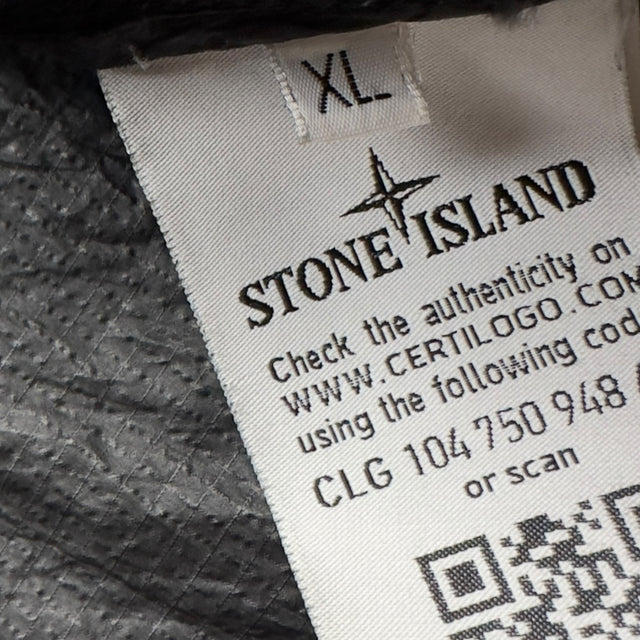 S/S 19 Stone Island Nylon Metal Watro Ripstop Windbreaker Jacket - Black