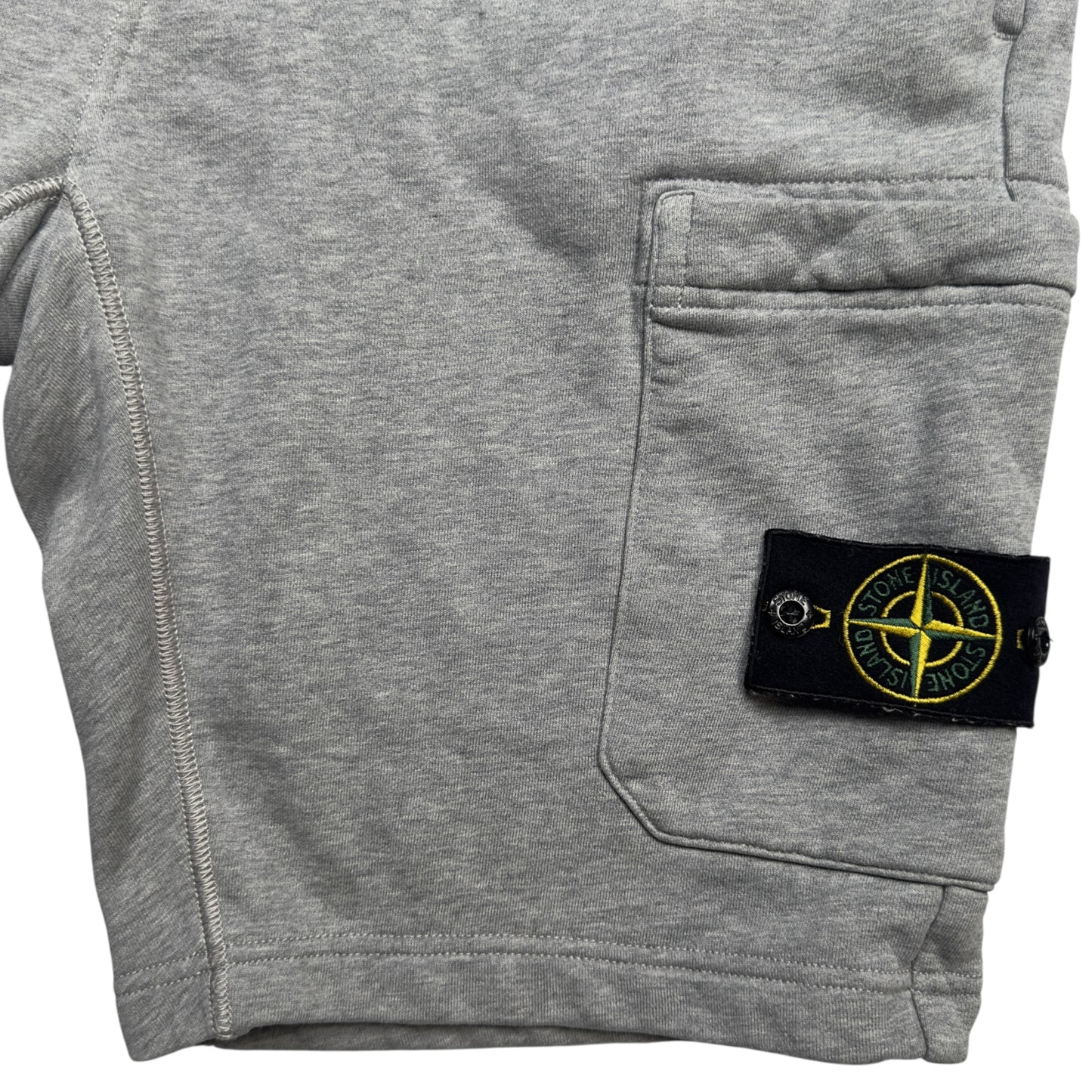 S/S 22 Stone Island Cotton Jersey Cargo Shorts - Grey