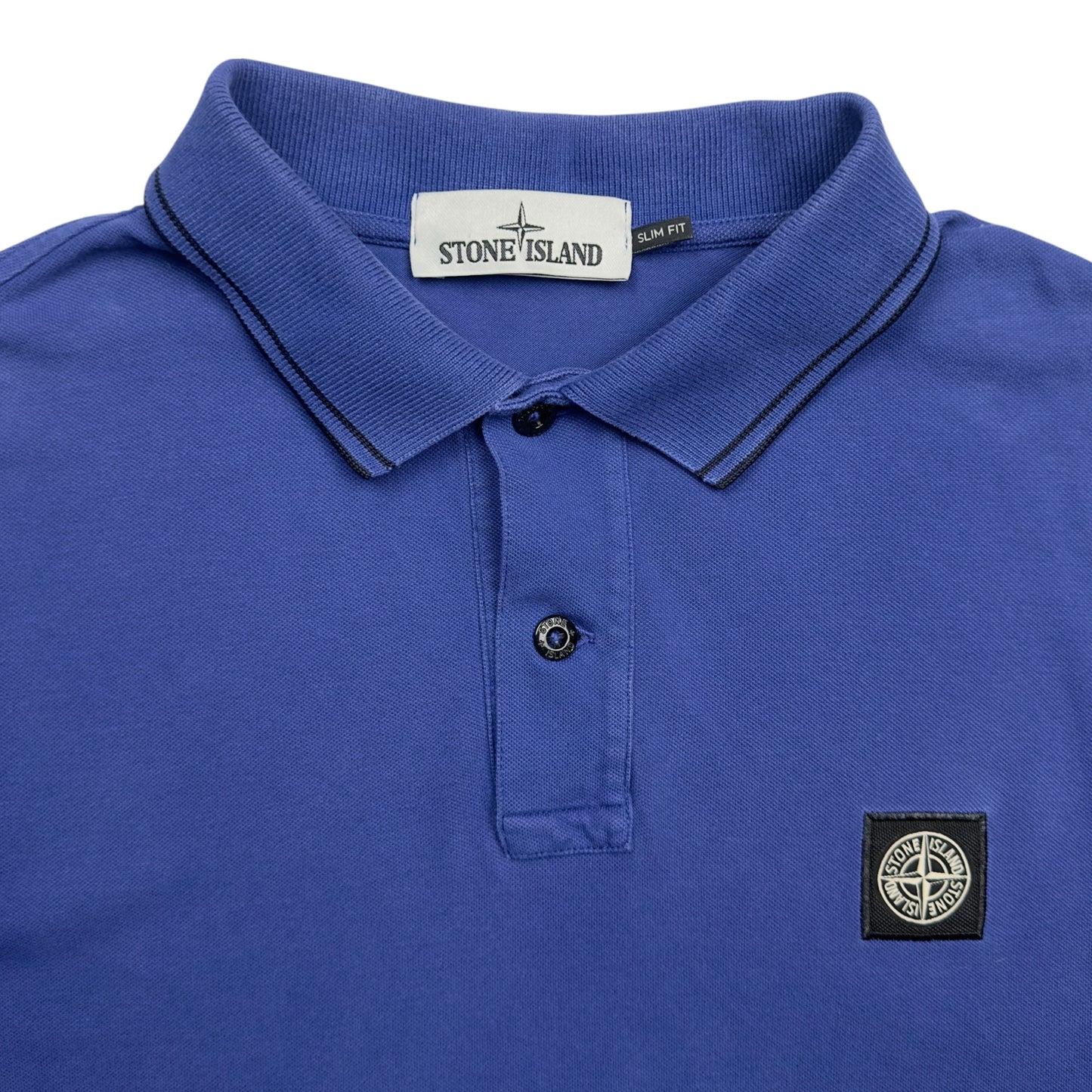 Stone Island Slim Fit Polo Shirt - Cobalt Blue