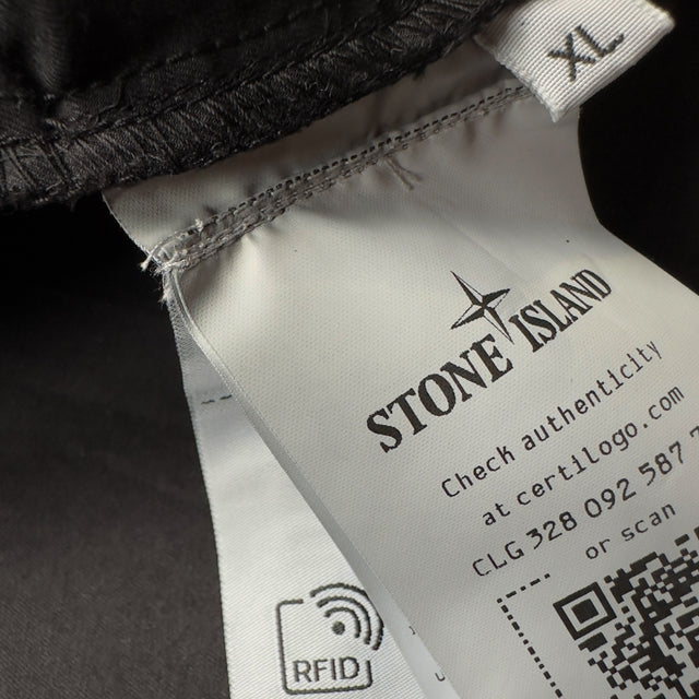 A/W 24 Stone Island Supima Cotton Twill Overshirt Jacket - Black