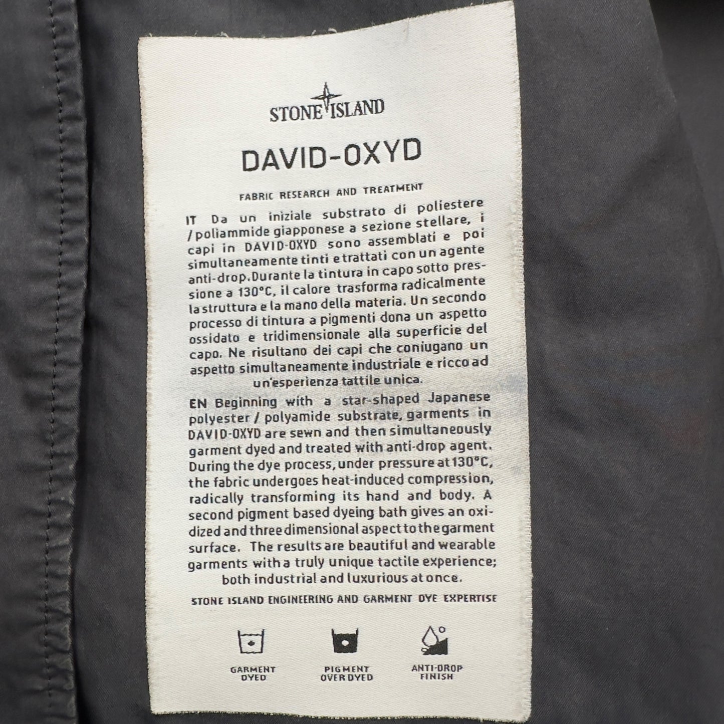 A/W 11 Stone Island David Oxyd Down Lined Parka Jacket