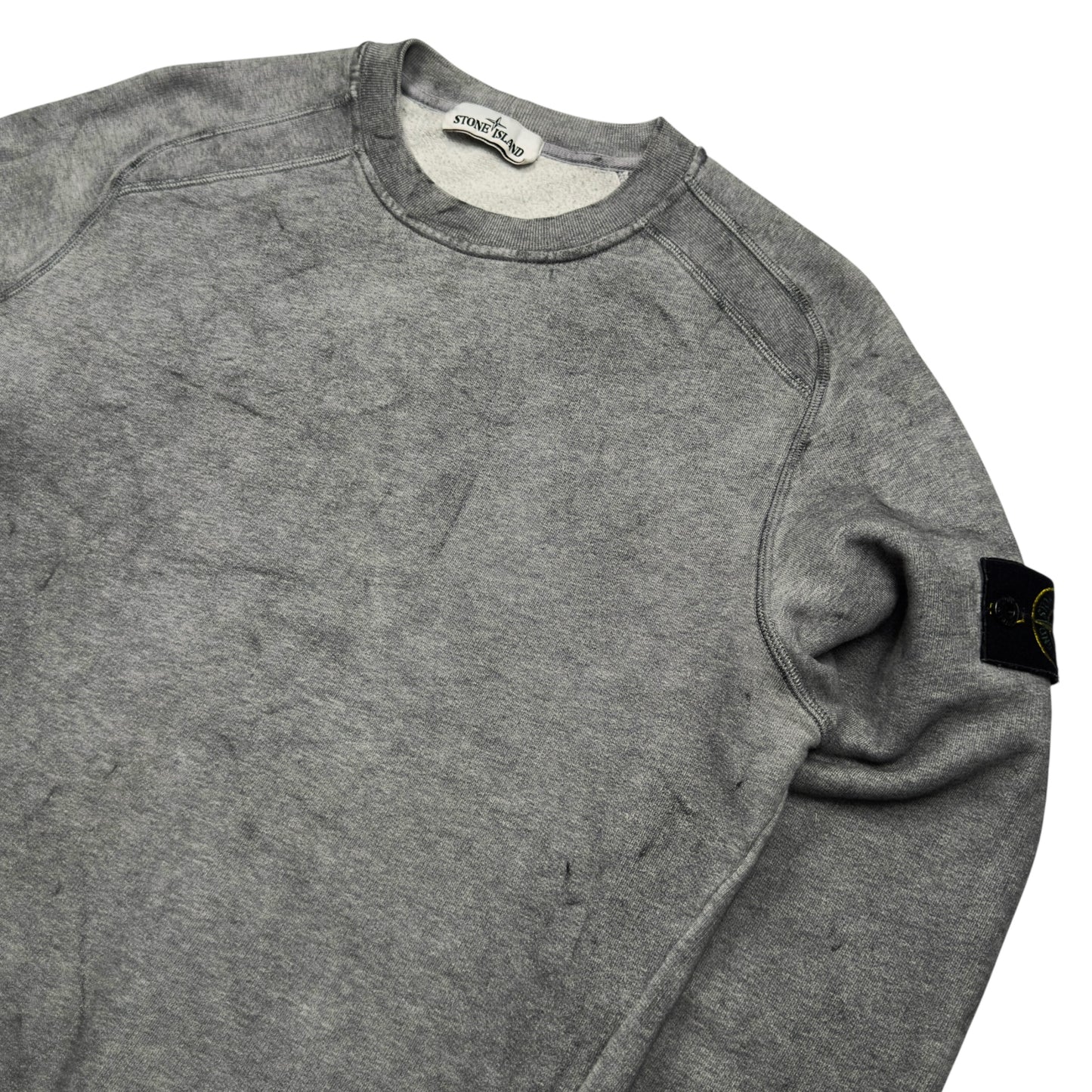 A/W 20 Stone Island Dust Colour Treatment Sweater - Grey