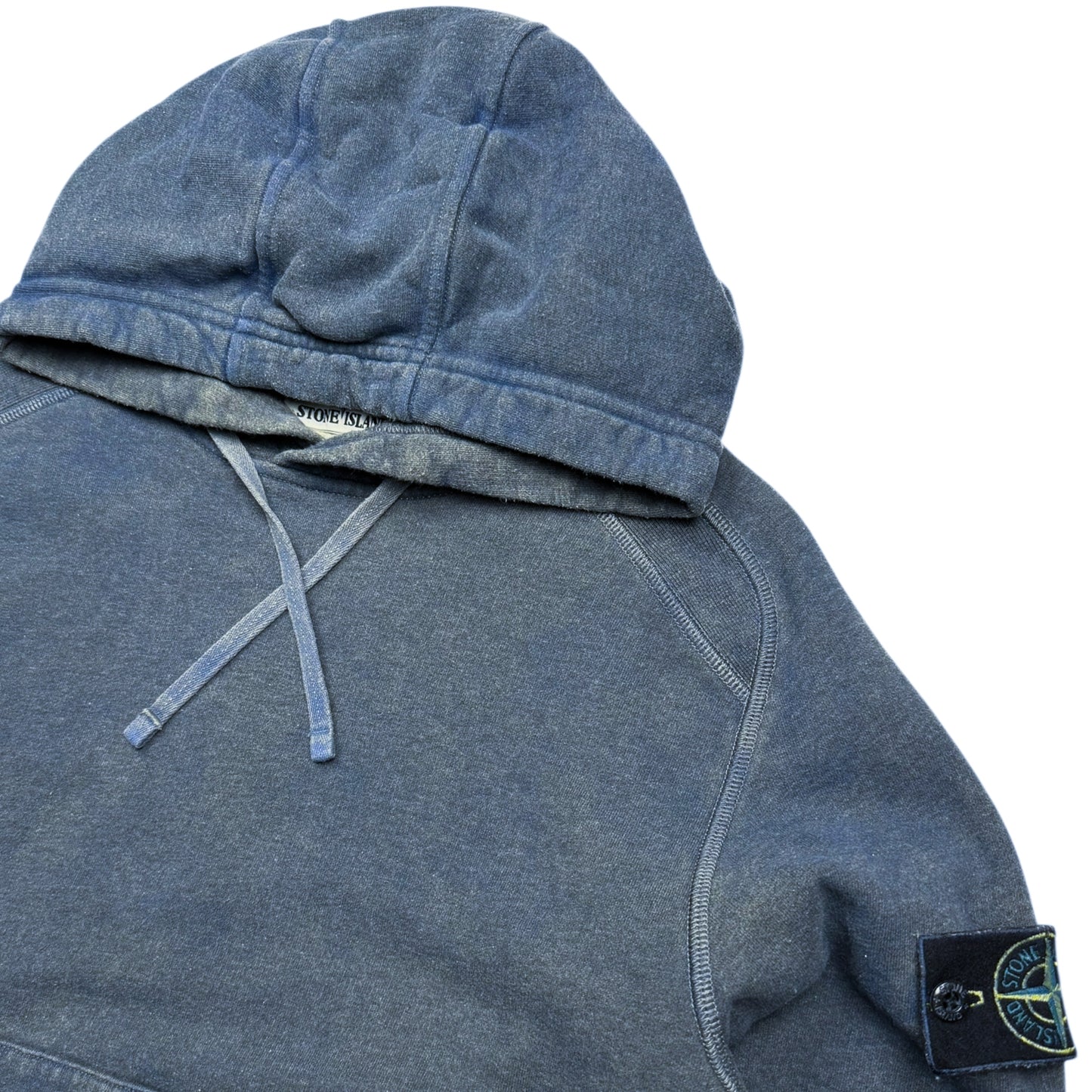 A/W 20 Stone Island Dust Colour Treatment Hoodie - Blue