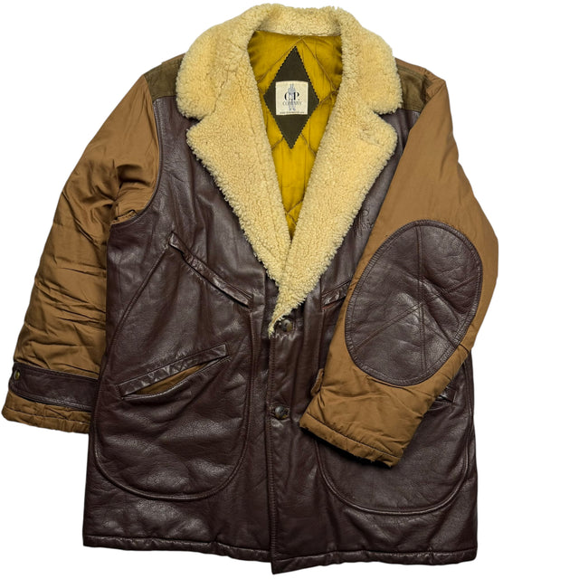 A/W 82 C.P. Company Leather Shearling Coat
