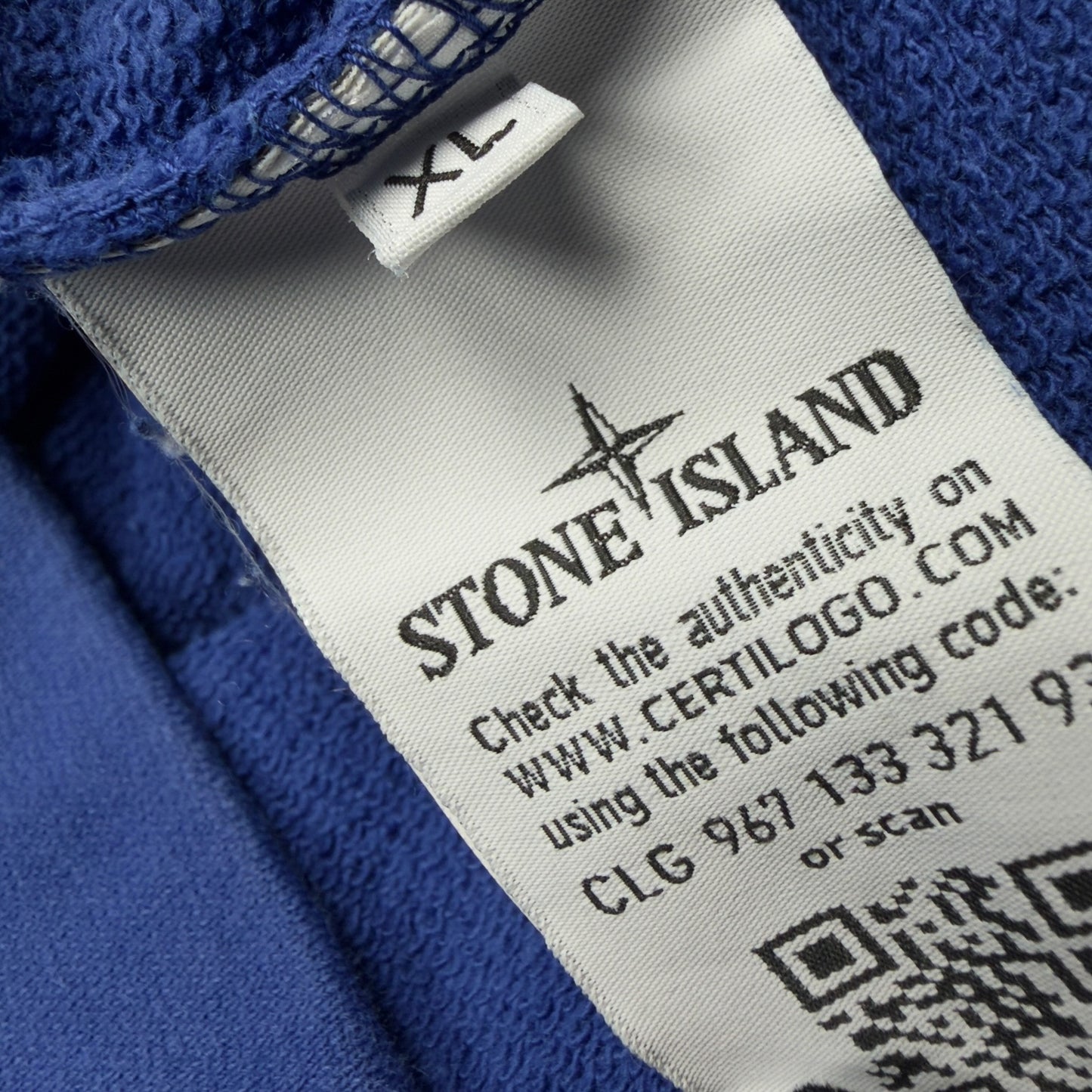 S/S 16 Stone Island Spellout Print Crewneck Sweater - Blue