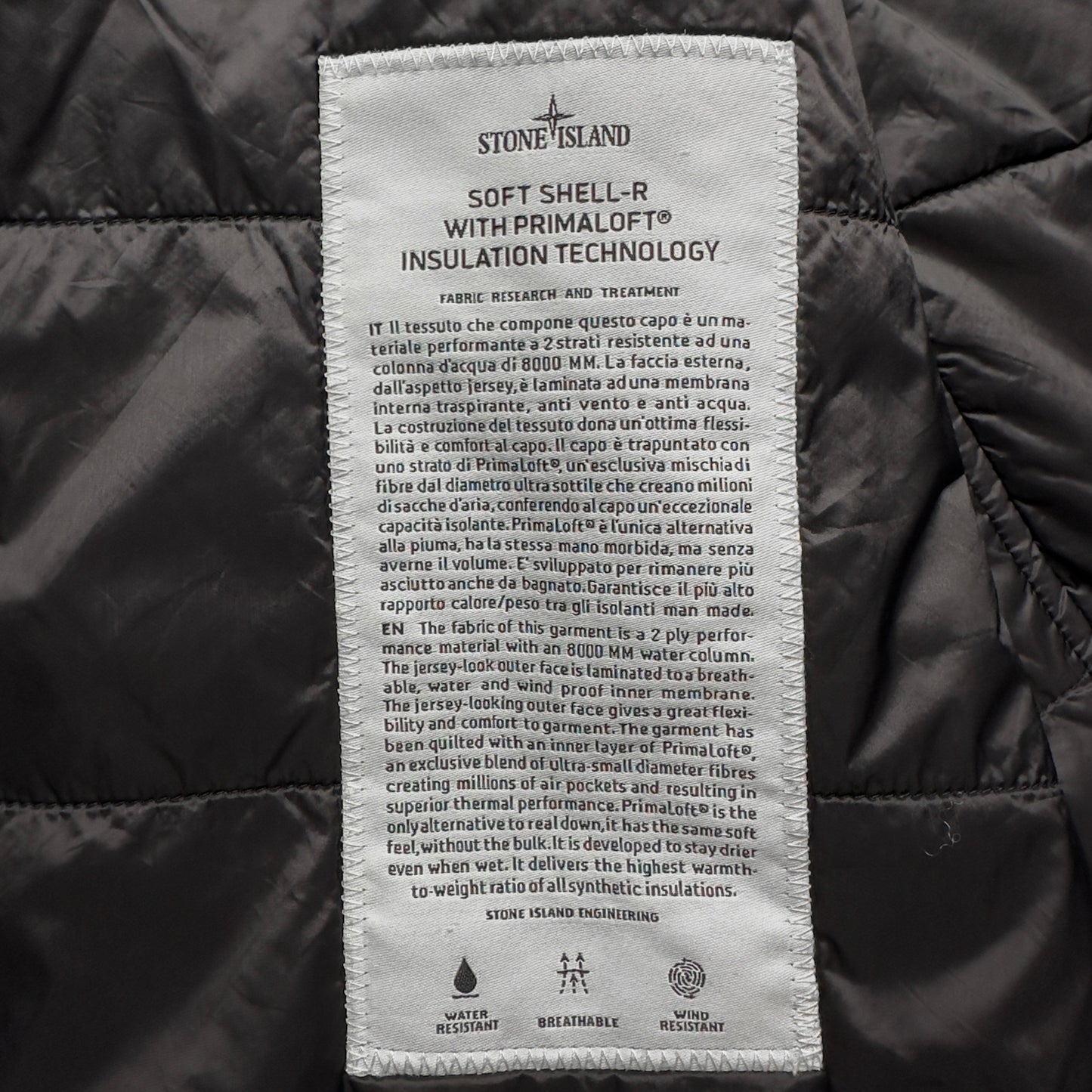 A/W 18 Stone Island Soft Shell Primaloft Jacket - Navy