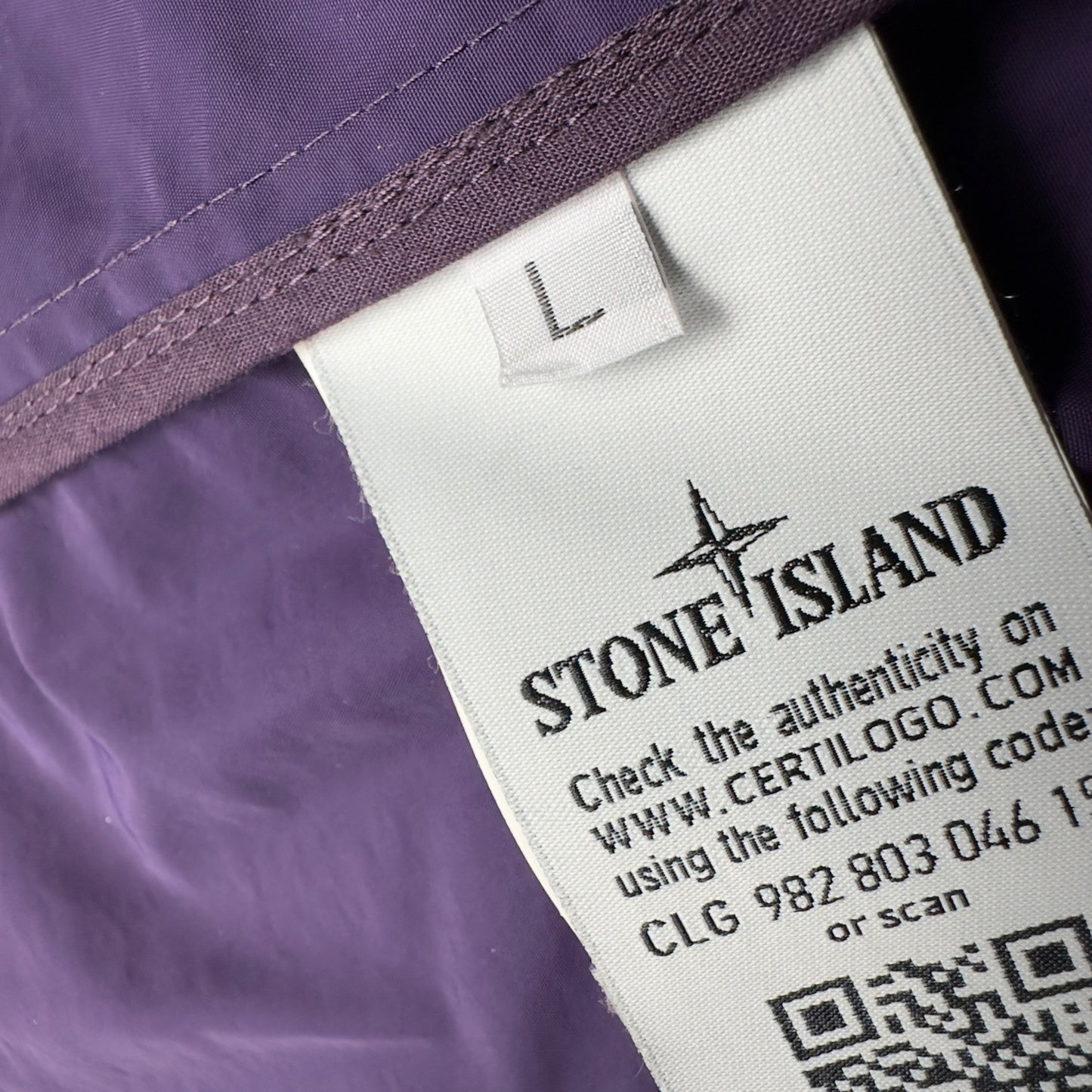 S/S 15 Stone Island Micro Reps Trench Coat - Purple