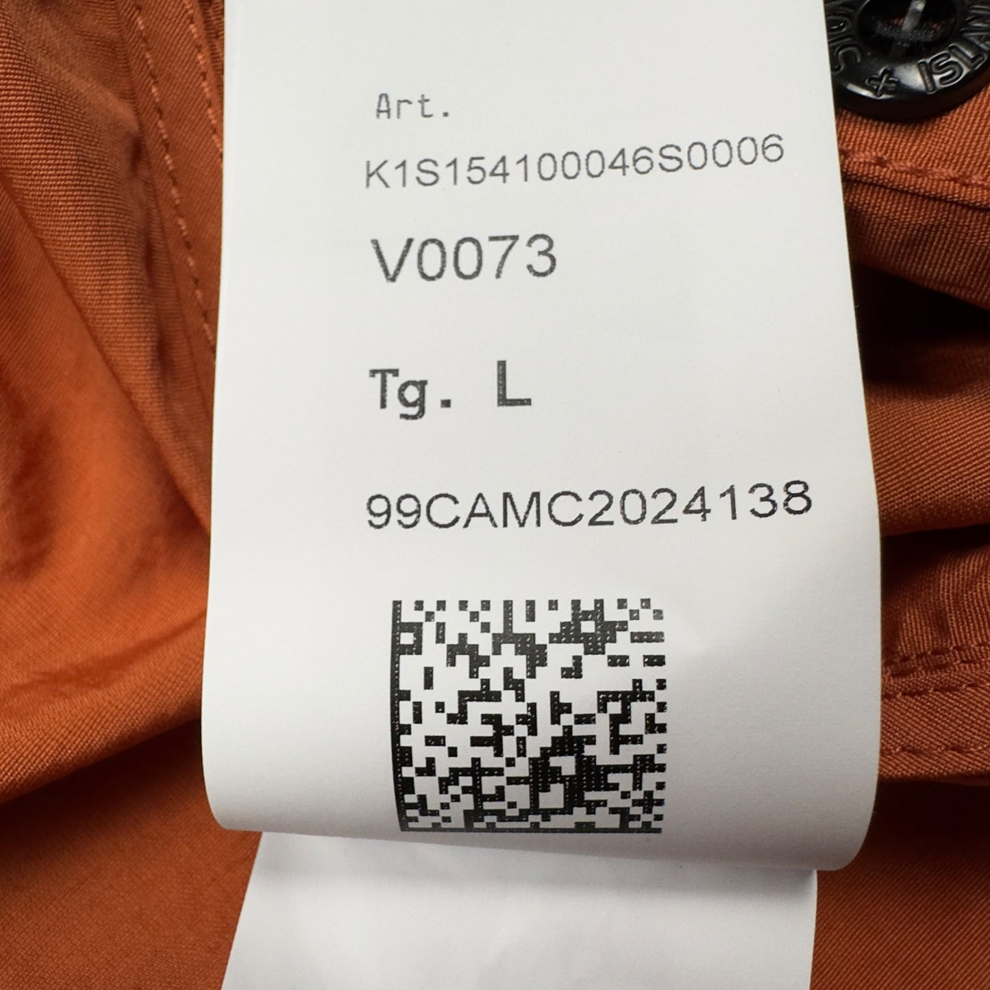 S/S 25 Stone Island Nylon Windbreaker - Orange