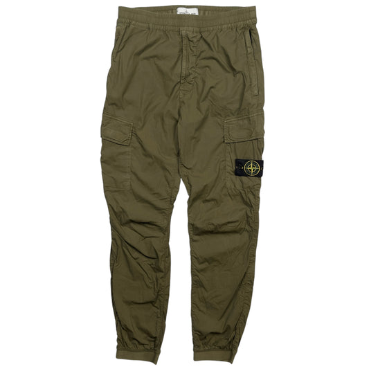 S/S 21 Stone Island Stretch Cotton Cargo Trousers 31 RE-T