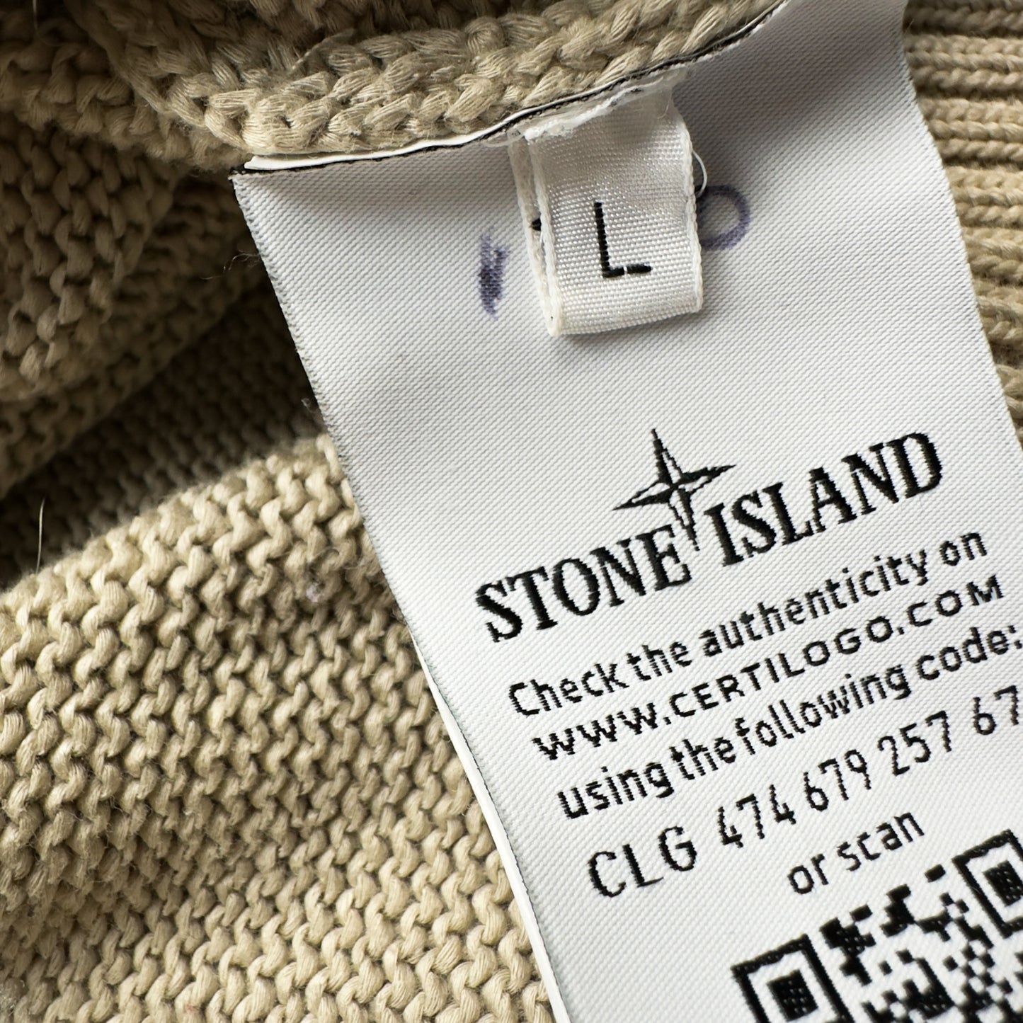 S/S 19 Stone Island Ghost Mercerised Cotton Knitted Sweater
