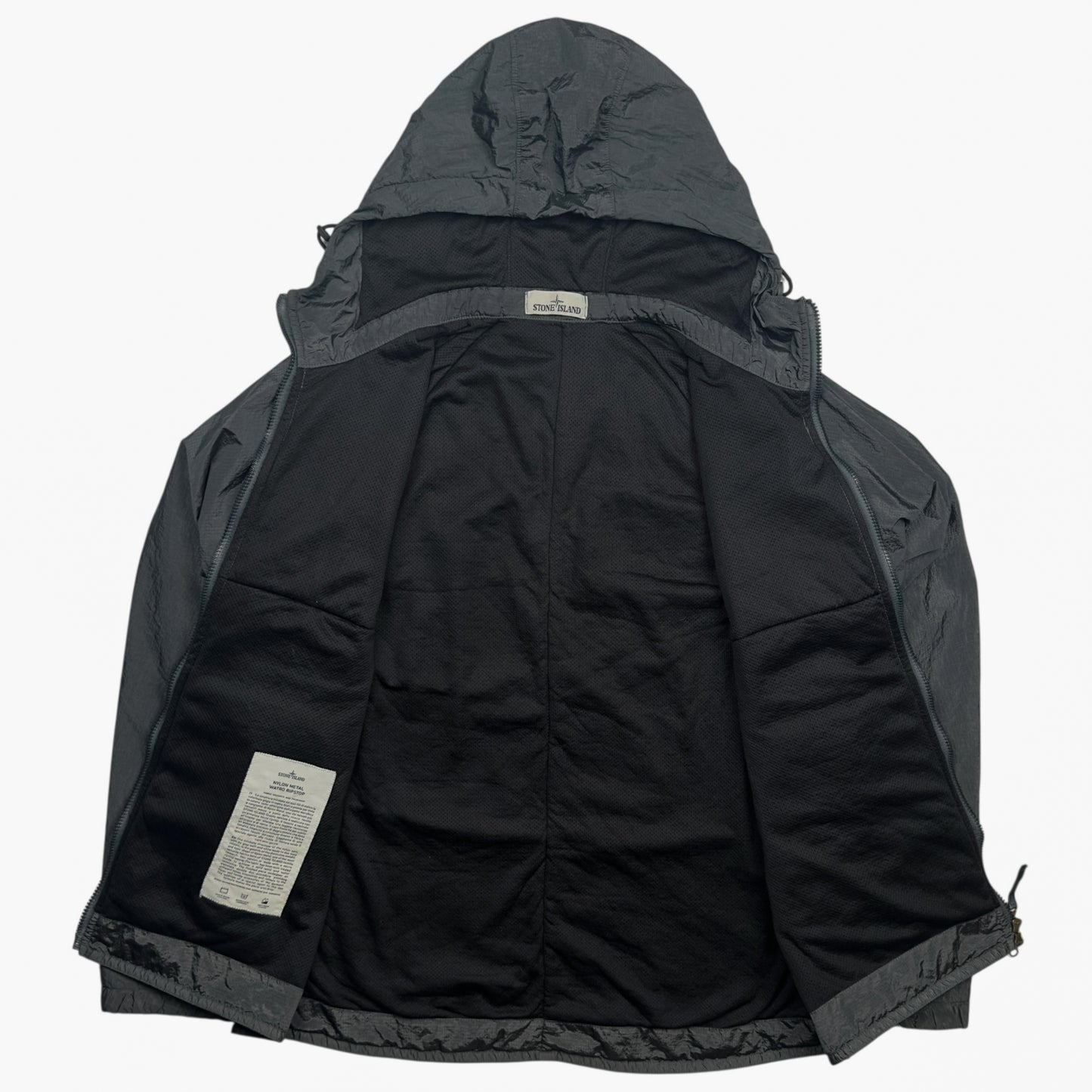 A/W 19 Stone Island Nylon Metal Watro Ripstop Windbreaker Jacket - Dark Grey