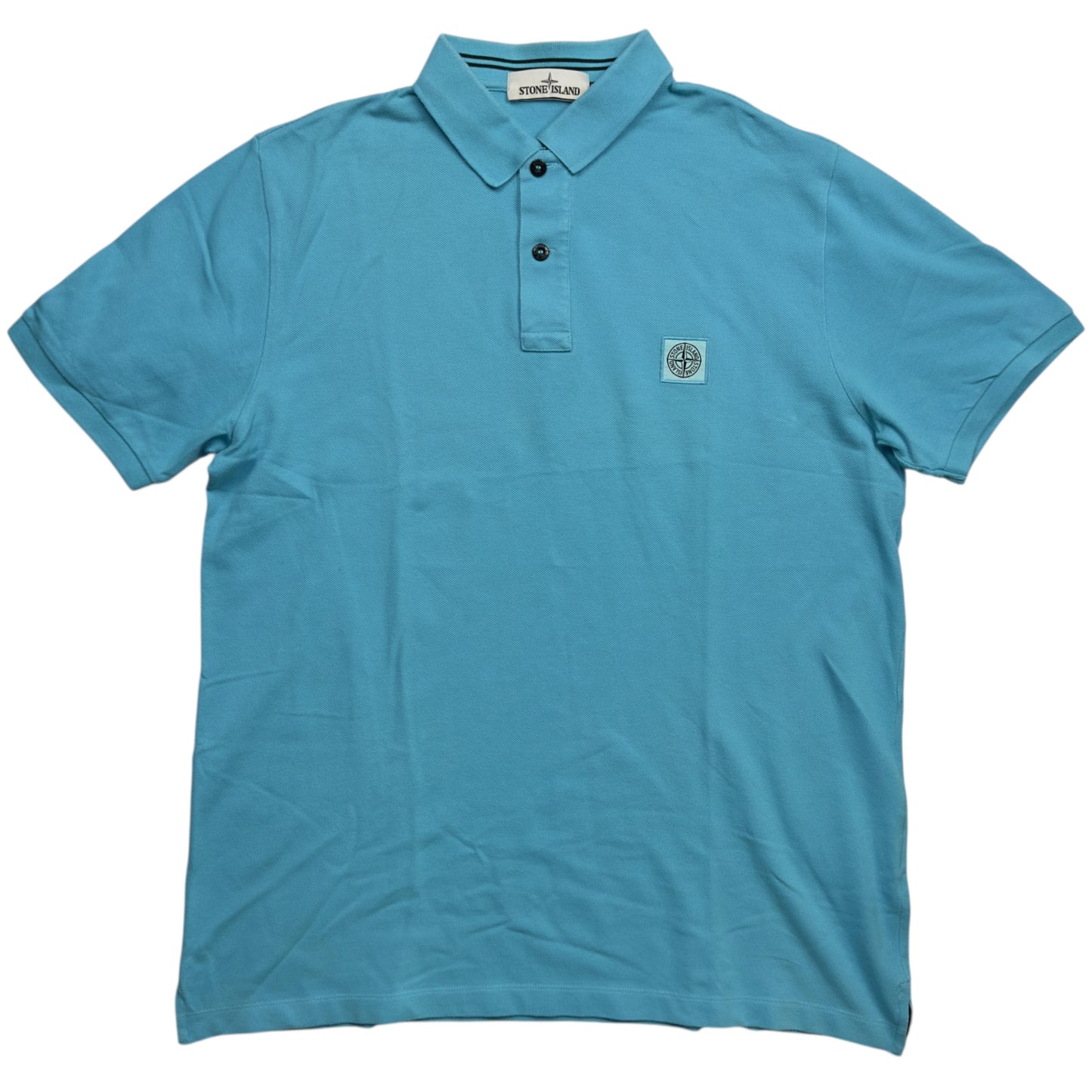S/S 15 Stone Island Polo Shirt - Aqua Blue