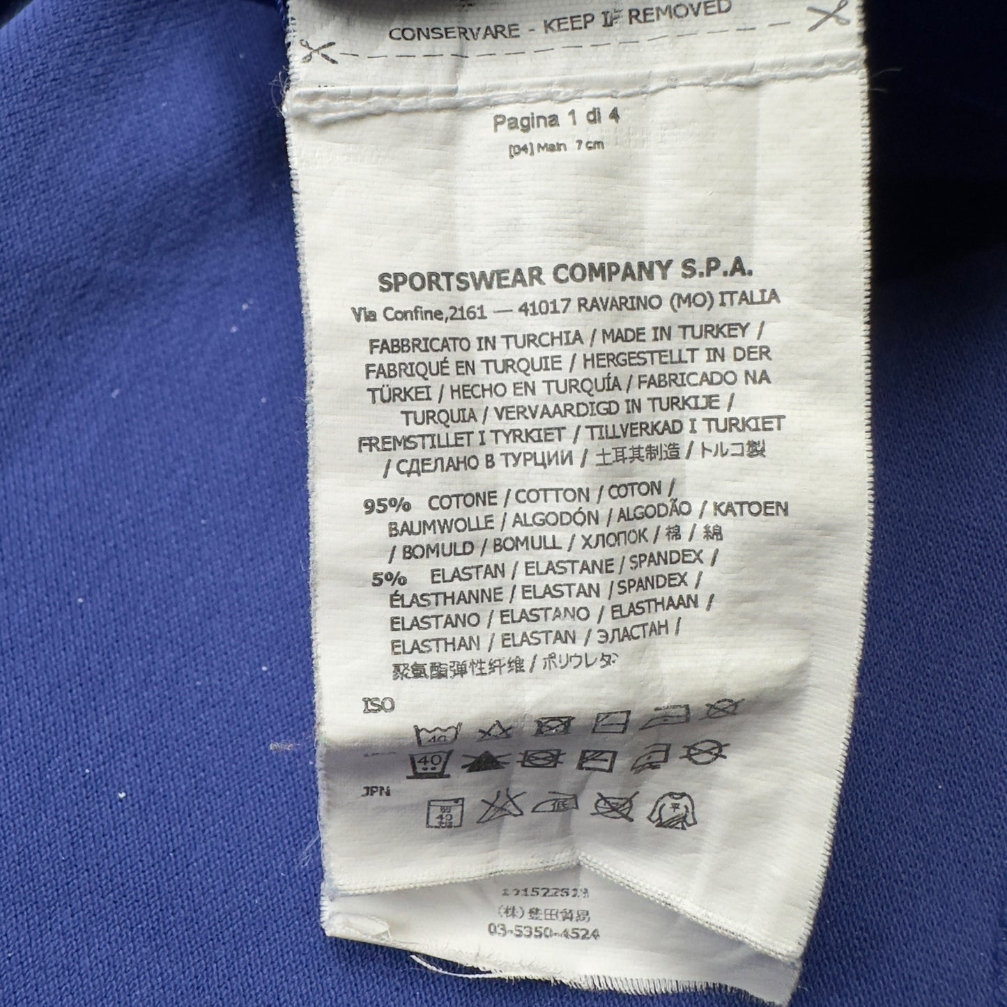 Stone Island Slim Fit Polo Shirt - Cobalt Blue