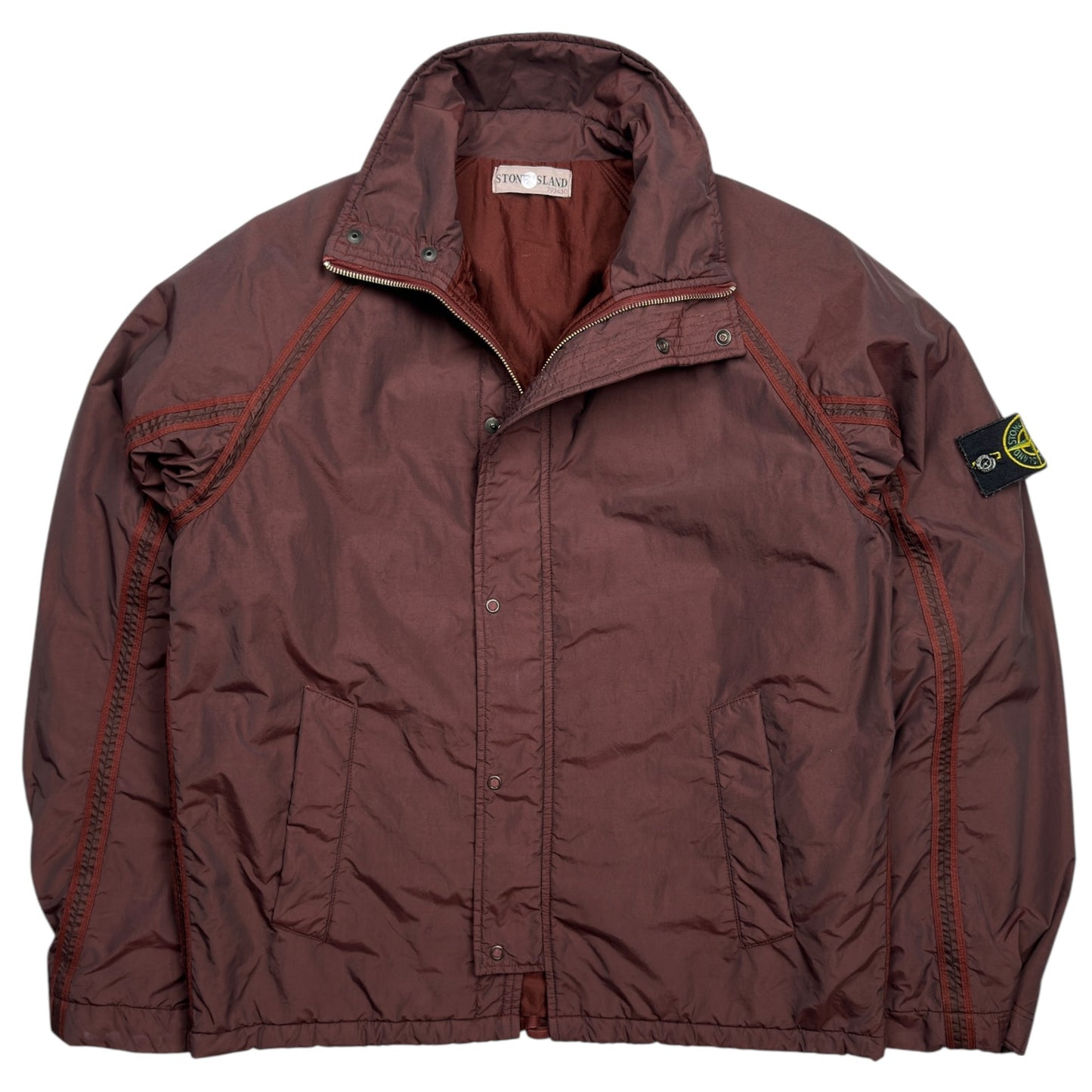 A/W 02 Stone Island Cotton Nylon Jacket - Burgundy