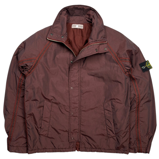 A/W 02 Stone Island Cotton Nylon Jacket - Burgundy