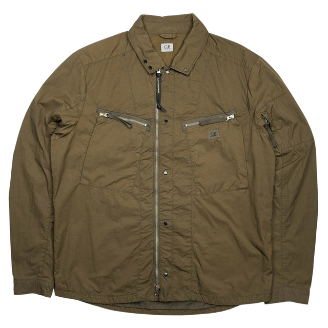 C.P. Company Microreps Nylon Overshirt – Khaki