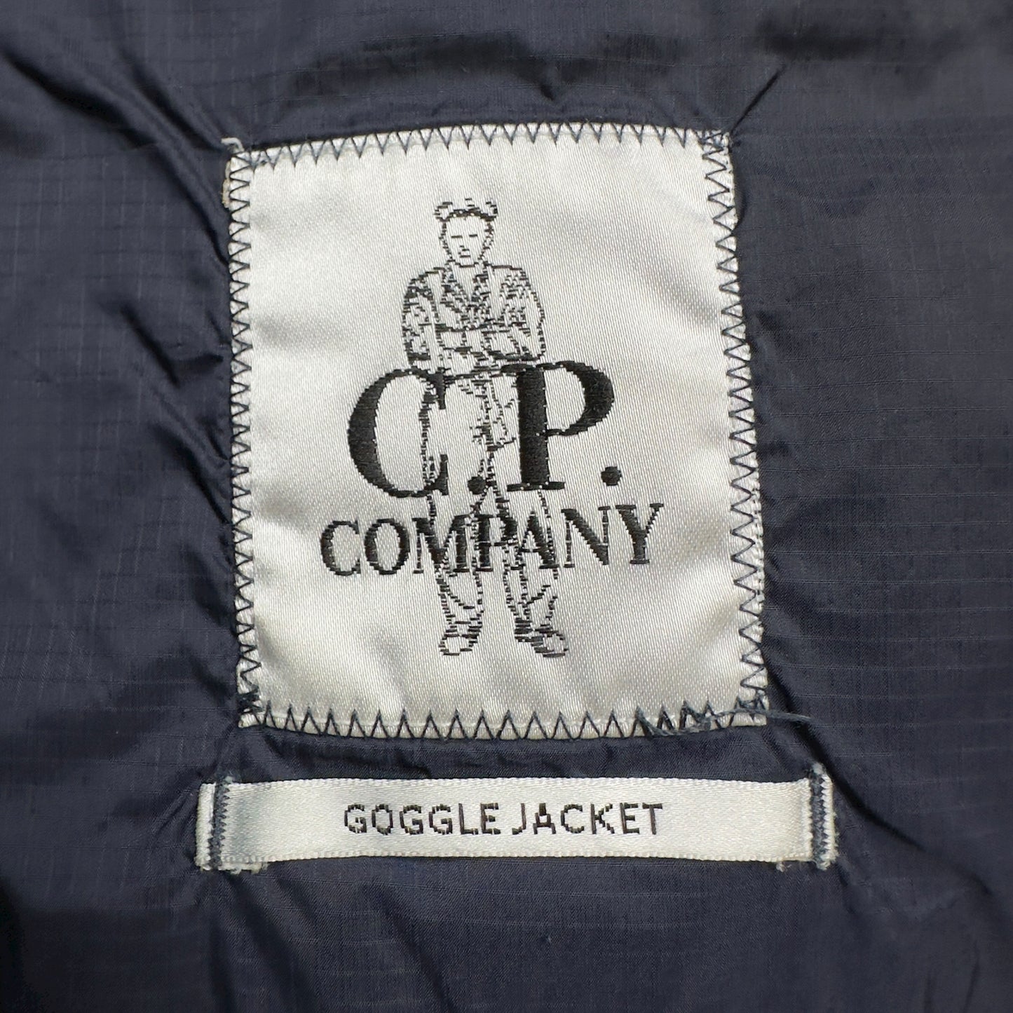 C.P. Company Denver Down Lined Shearling Collar Goggle Jacket - Navy