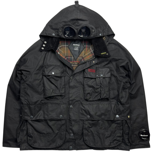 C.P. Company x Barbour Wax Cotton Creel 500 Mille Goggle Jacket