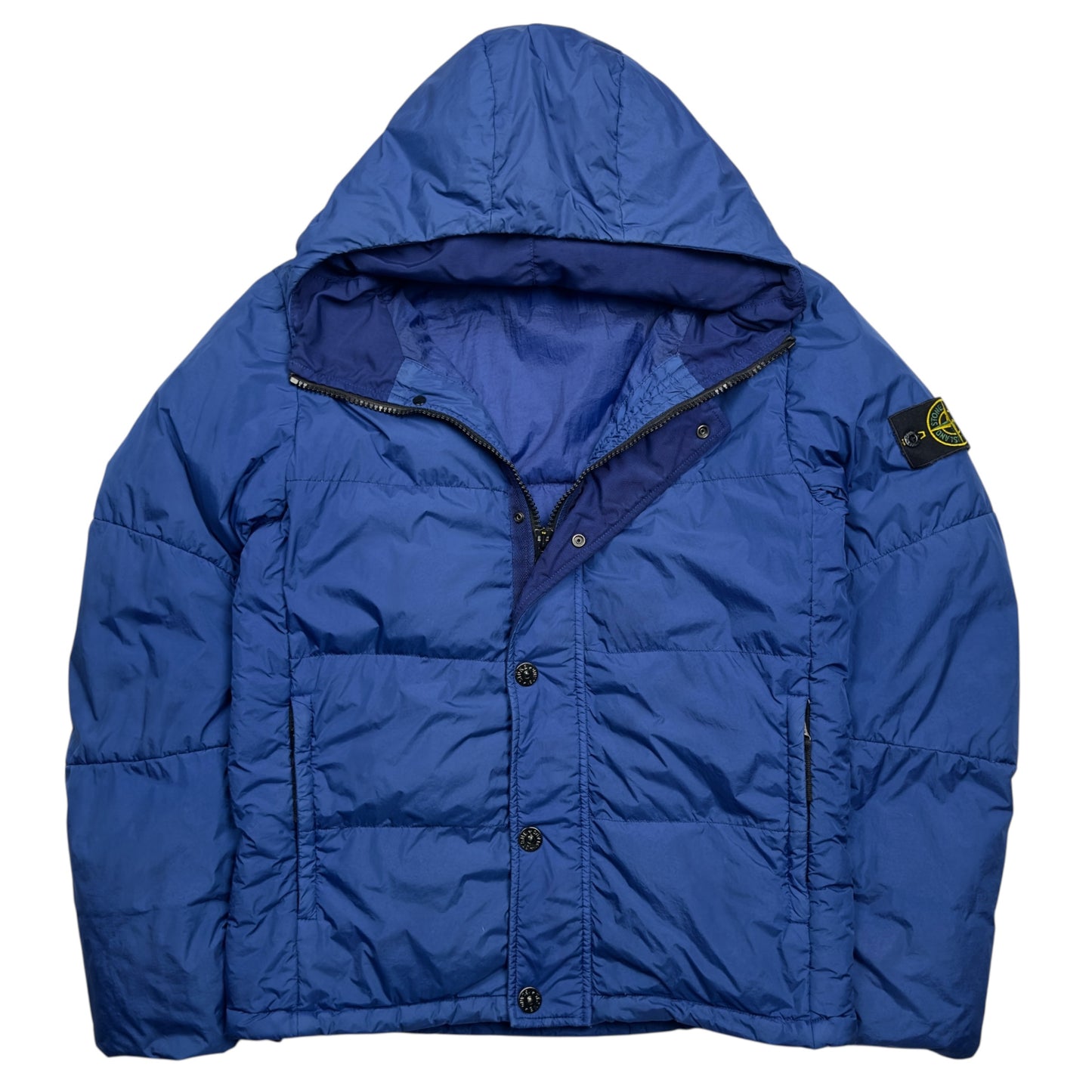 A/W 15 Stone Island Crinkle Reps NY Down Puffer Jacket - Cobalt Blue