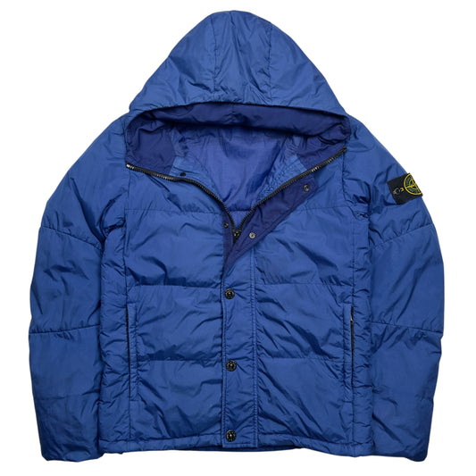 A/W 15 Stone Island Crinkle Reps NY Down Puffer Jacket - Cobalt Blue