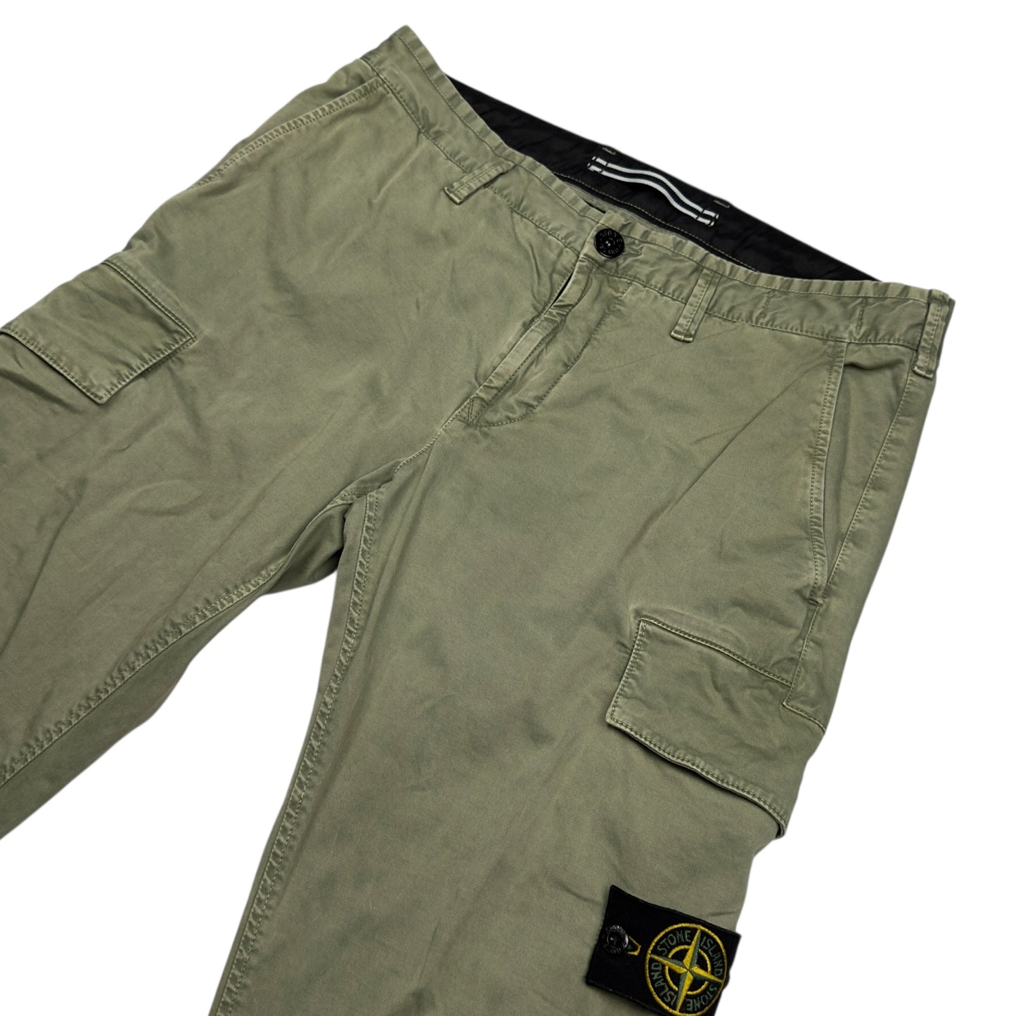 Stone Island Cargo Trousers - Sage Green