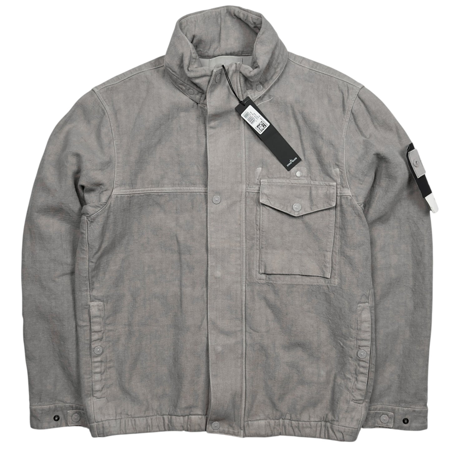 S/S 25 Stone Island Diagonal Linen Ghost Jacket